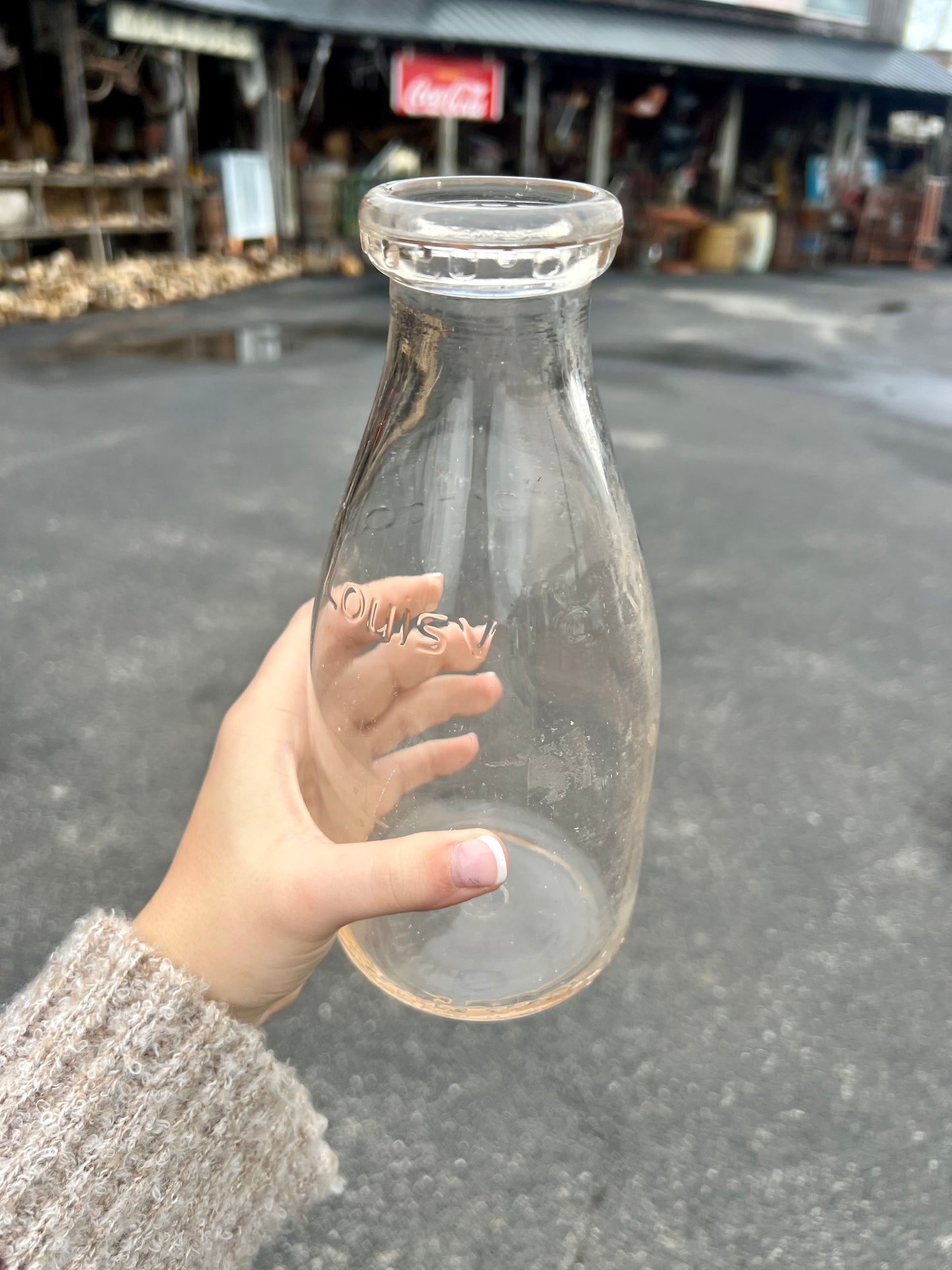 Vintage Milk For Health Quart Bottle Louisville KY