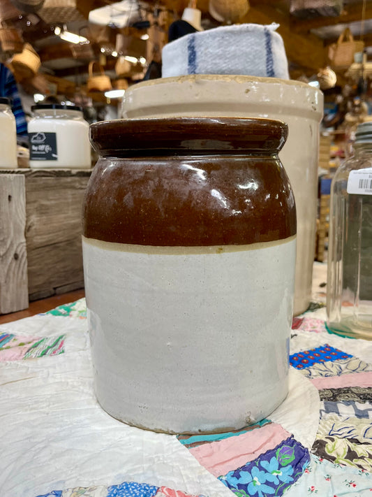 Small Brown/Beige Crock
