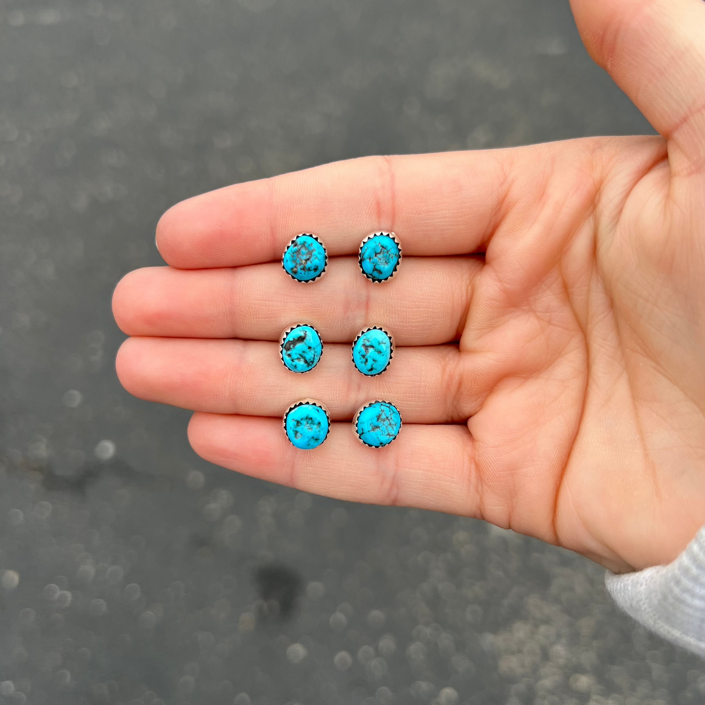 Kingman Turquoise Studs