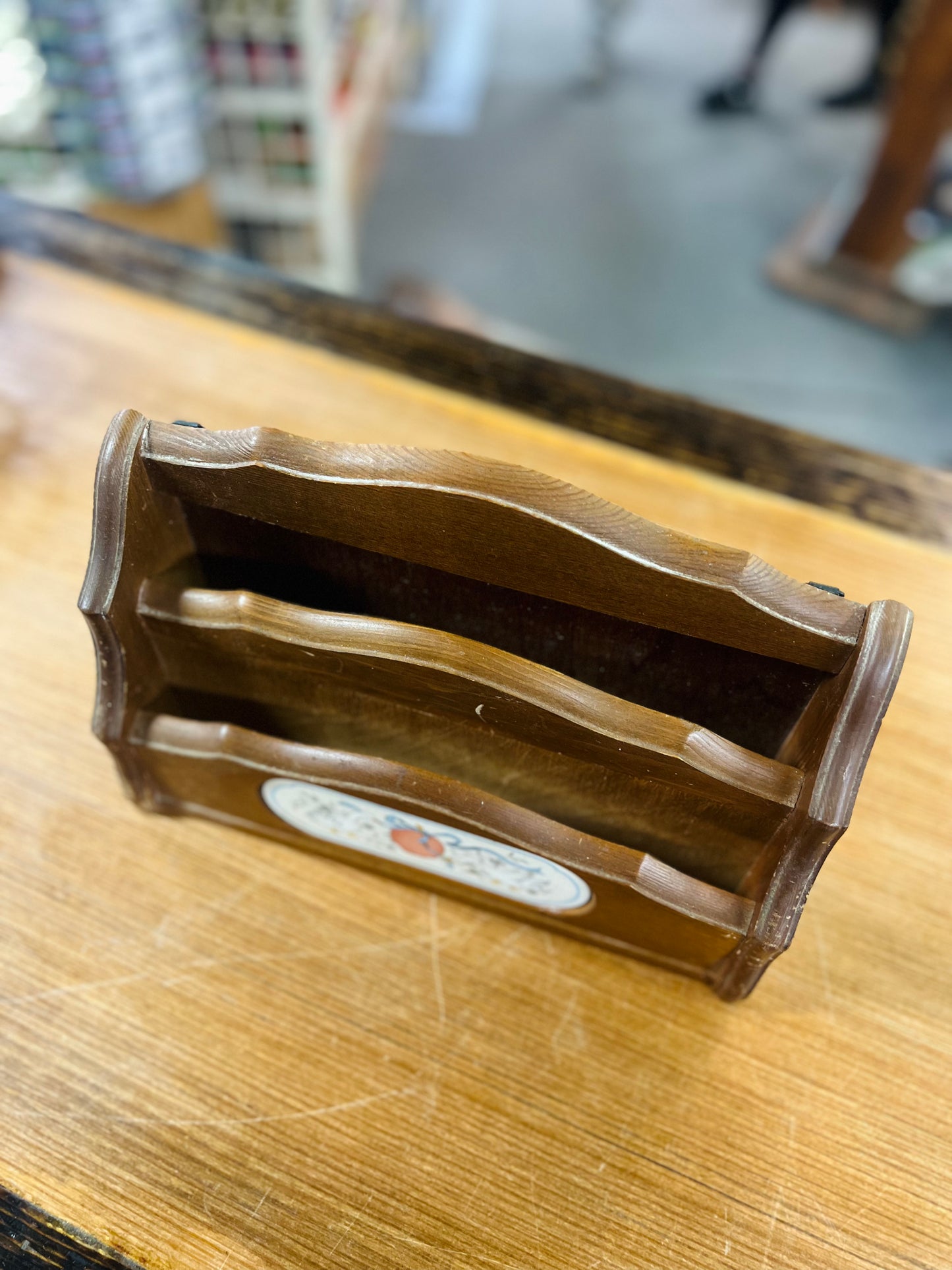Vintage International Marmalade Geese Wood Recipe Holder/ Letter Organizer