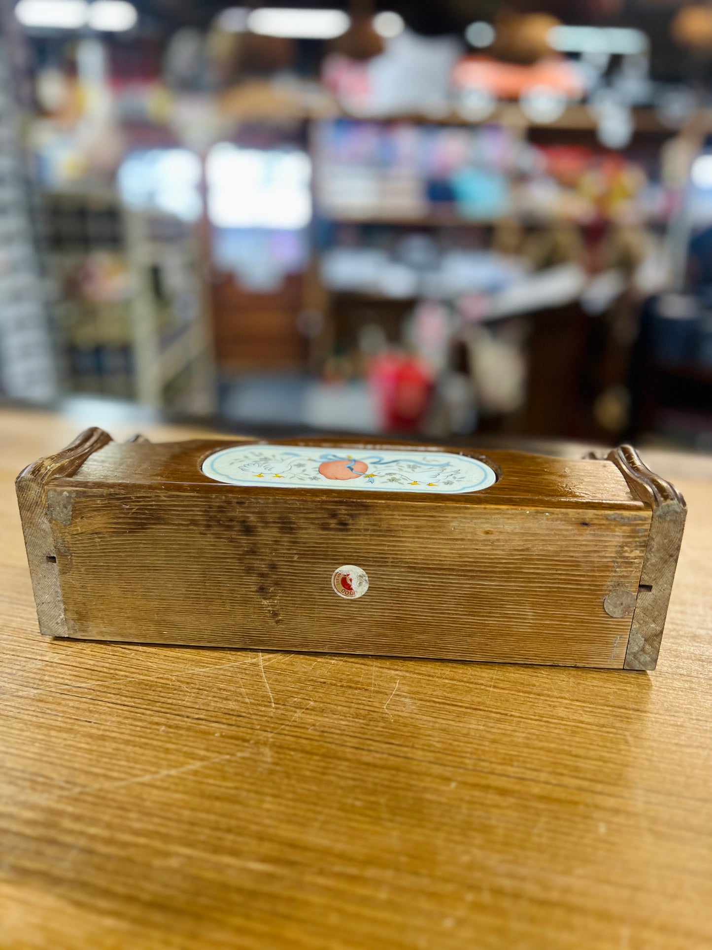 Vintage International Marmalade Geese Wood Recipe Holder/ Letter Organizer