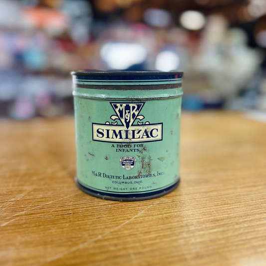 Vintage 1940's Similac Baby Formula Tin