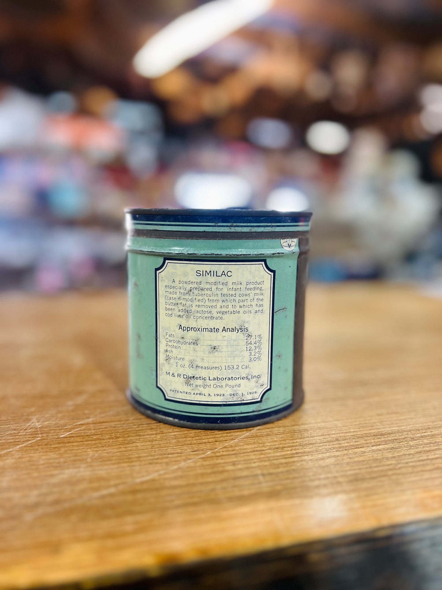 Vintage 1940's Similac Baby Formula Tin