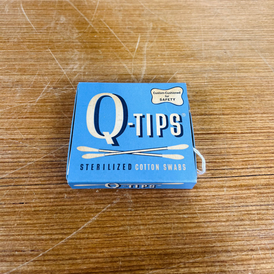 Vintage 1950's Box of Q-Tips Cotton Swabs - Full
