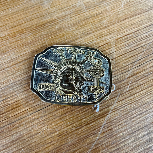 Vintage 1986 Liberty Belt Buckle - 100 Years