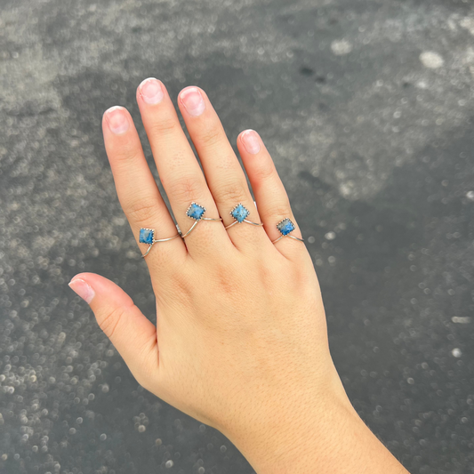 Denim Lapis V Sterling Silver Ring