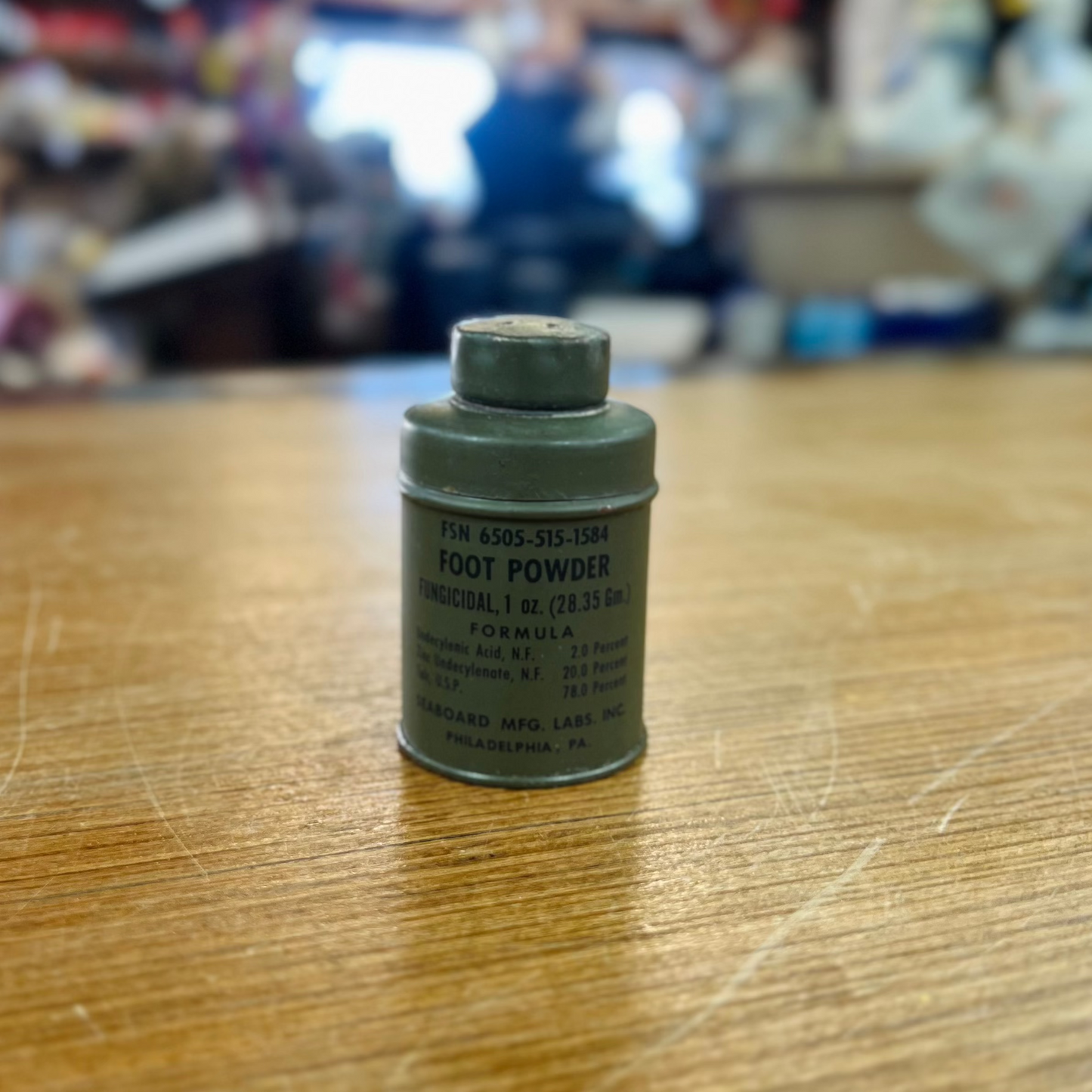 Vintage US Military Foot Powder Can