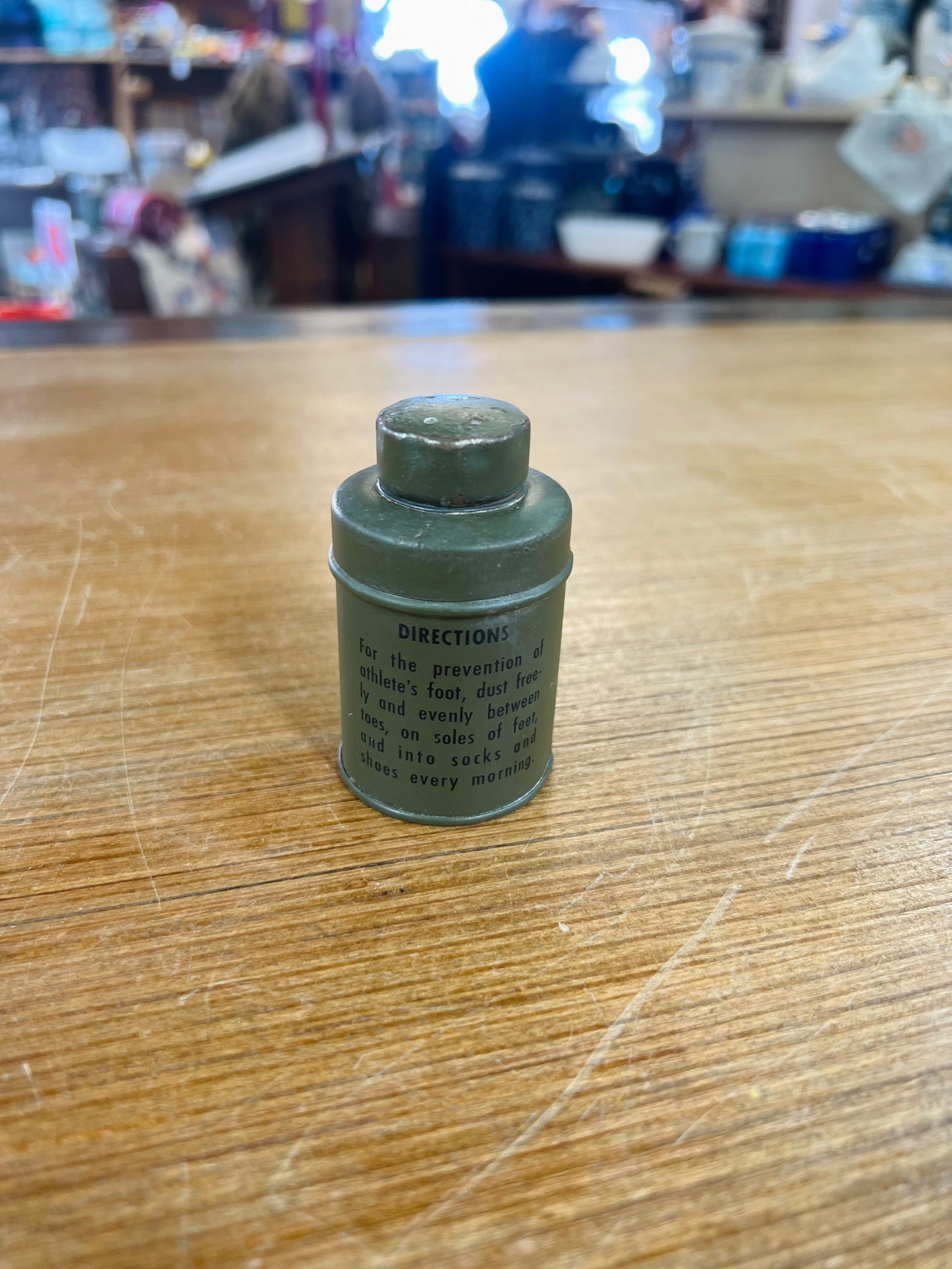 Vintage US Military Foot Powder Can