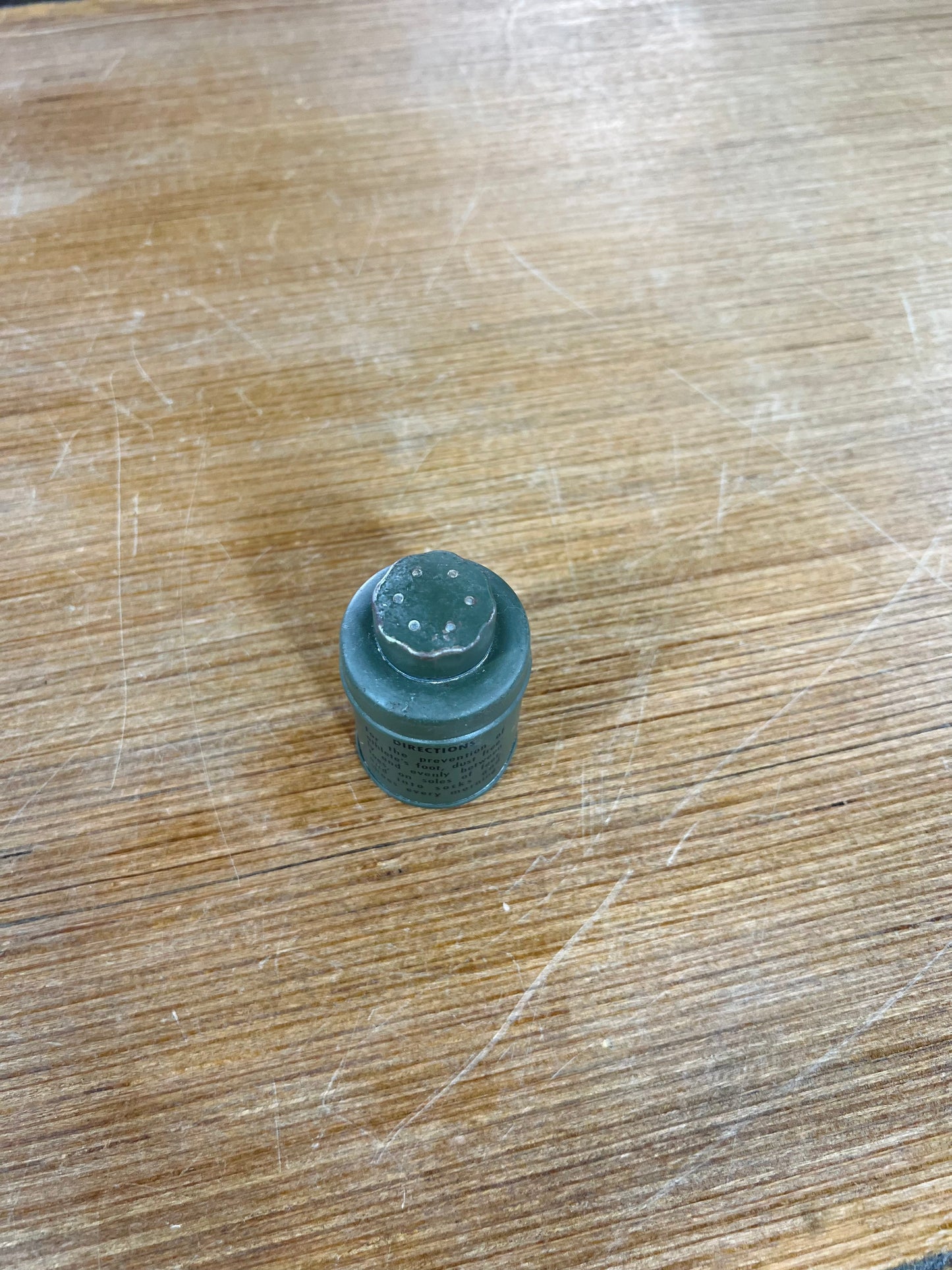 Vintage US Military Foot Powder Can