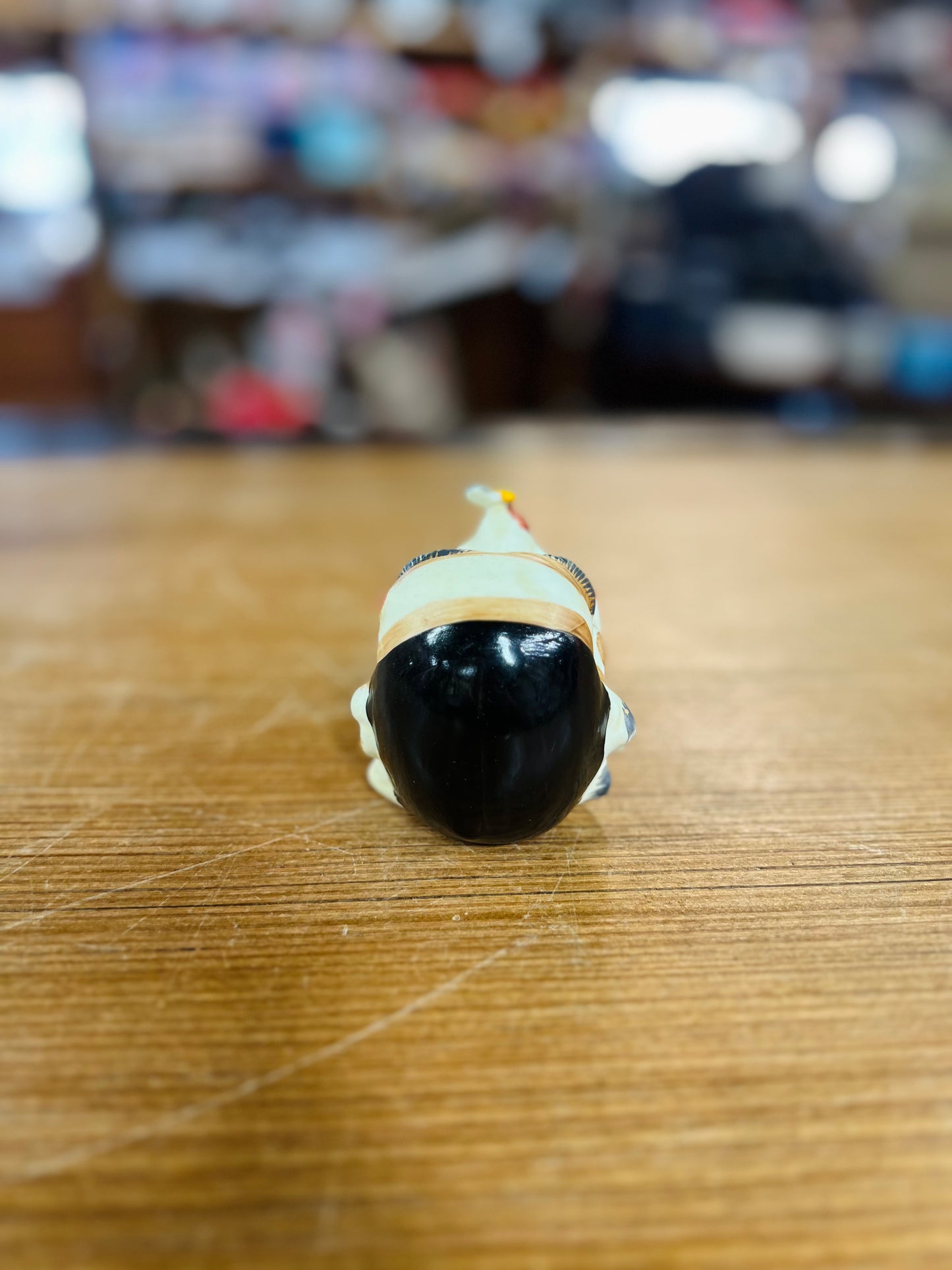 Vintage Smoking Head Novelty Ashtray - Bee on Nose - Clown Hobo