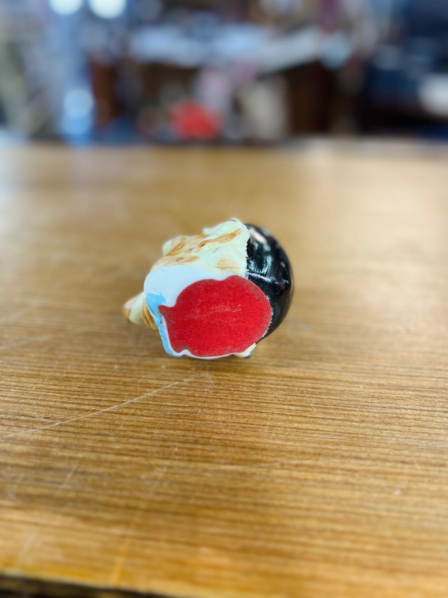 Vintage Smoking Head Novelty Ashtray - Bee on Nose - Clown Hobo