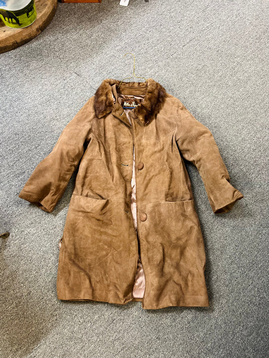 Vintage Miller & Rhoads Fur Suede Jacket
