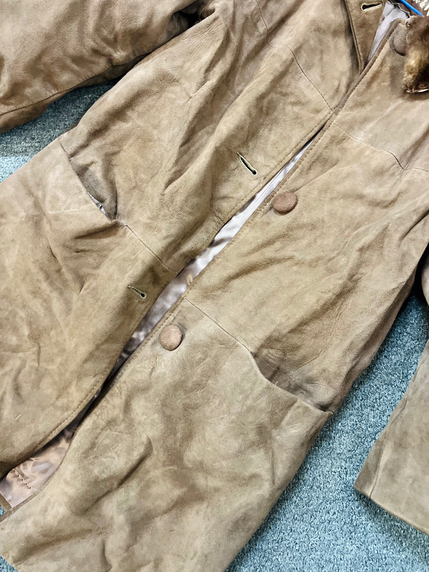 Vintage Miller & Rhoads Fur Suede Jacket