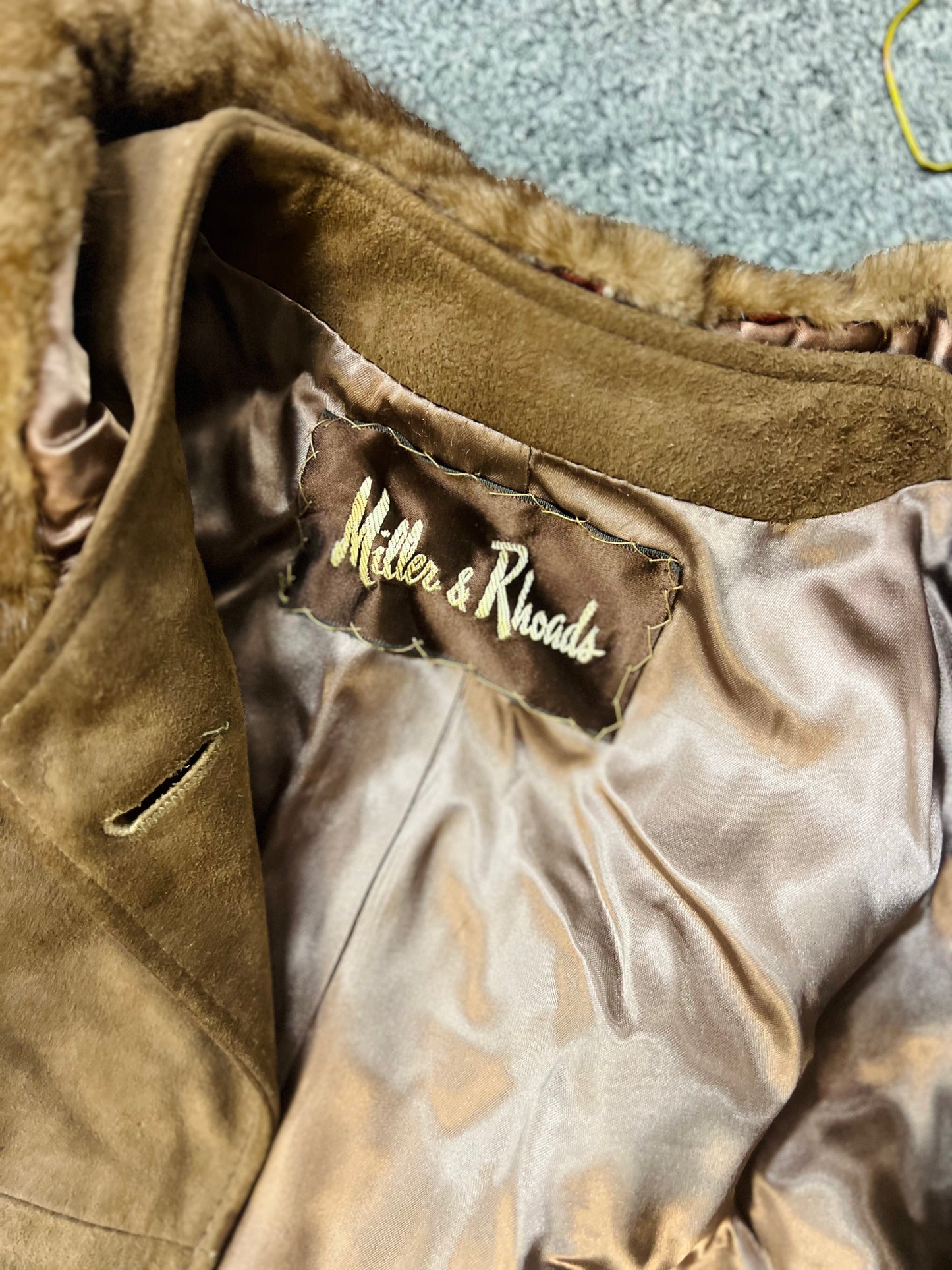 Vintage Miller & Rhoads Fur Suede Jacket