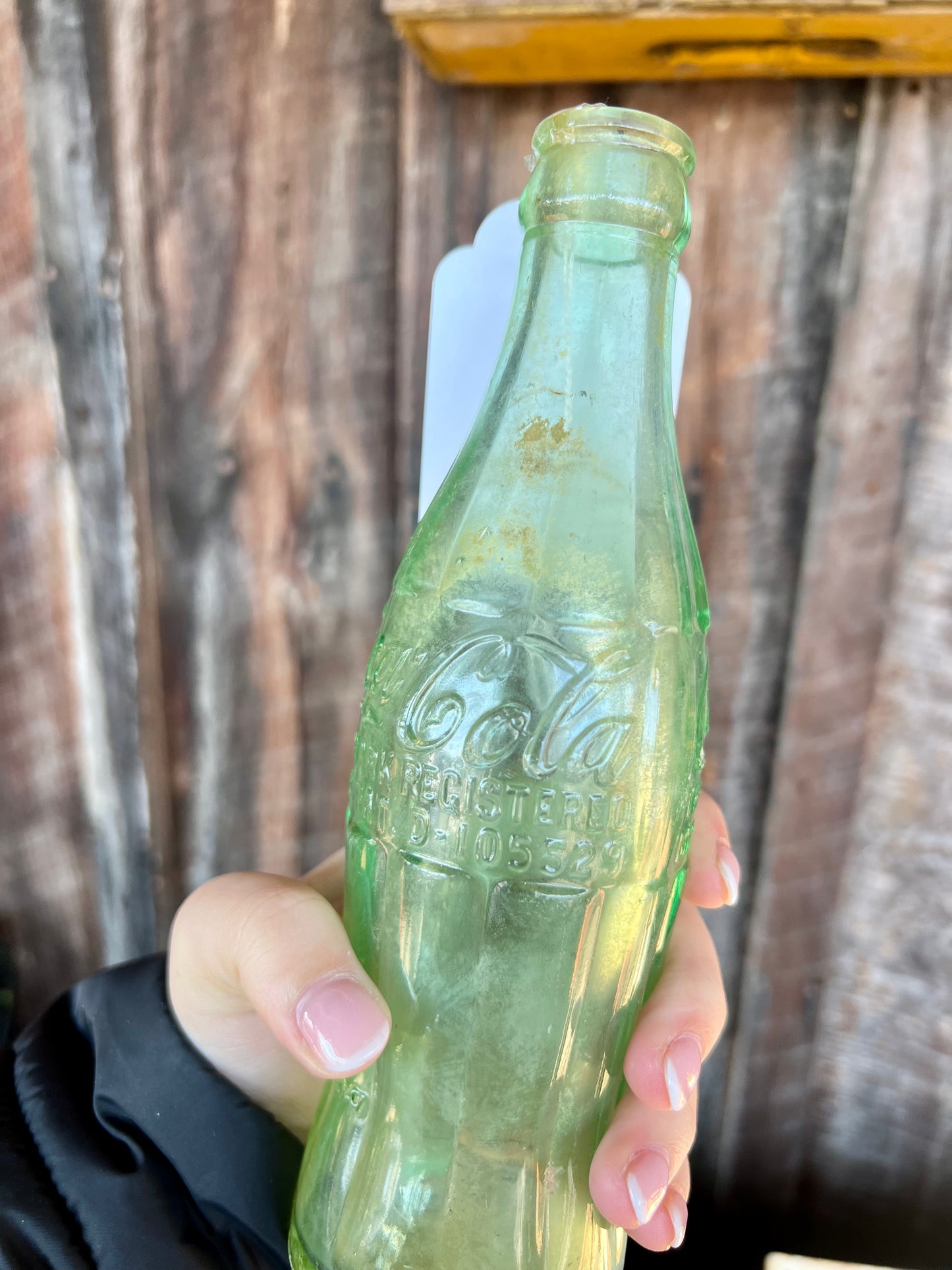 Coca Cola 1947 Pat D-105529 Glasgow, Ky Hobble-skirt 6oz Glass Bottle