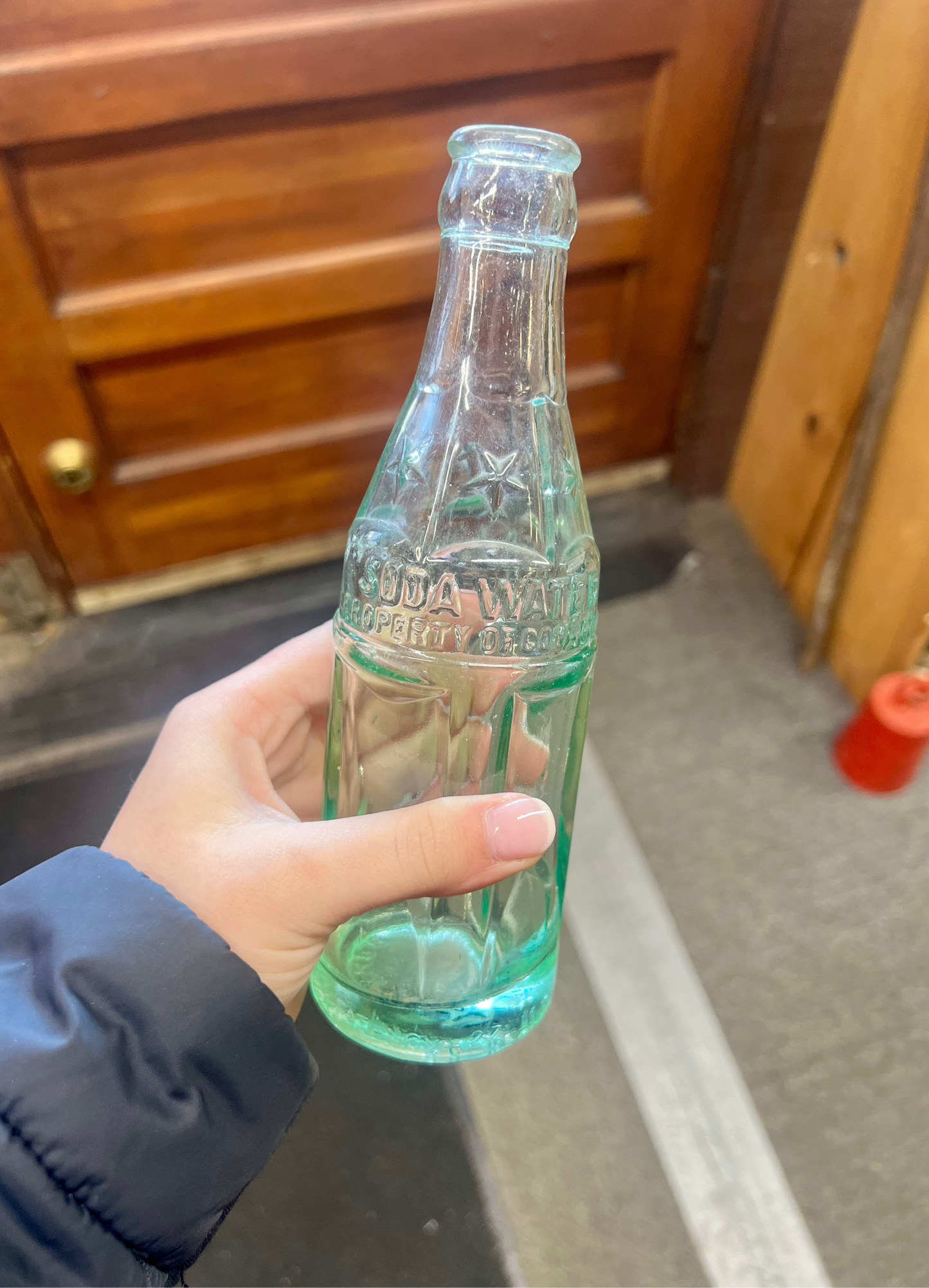 RARE - Round Square Coca Cola Soda Water Bottle - Owensboro, KY - Dated 1923