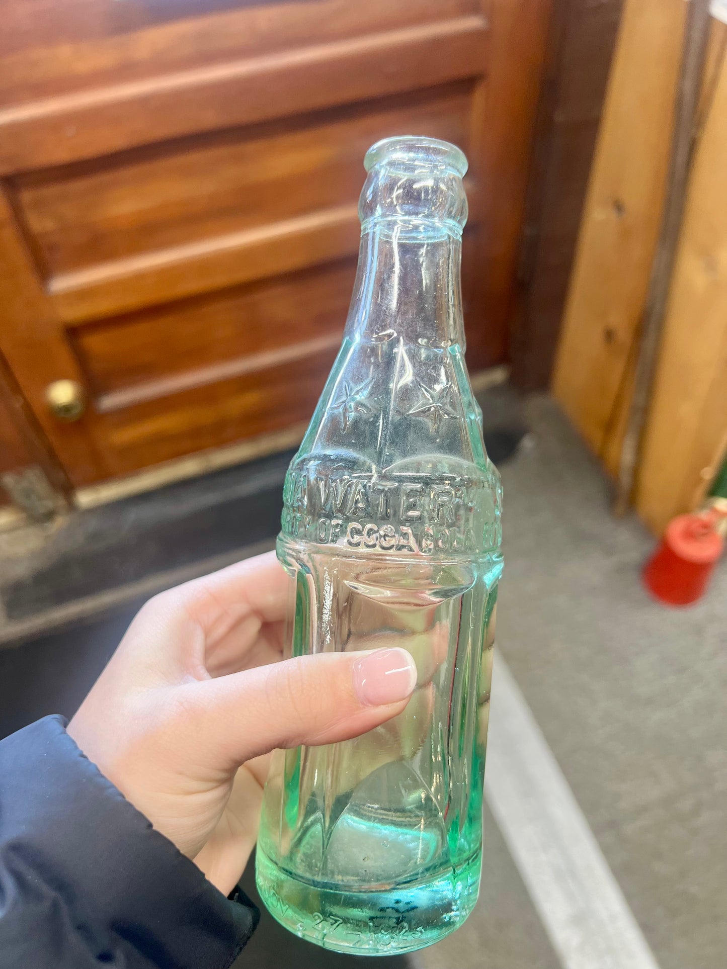 RARE - Round Square Coca Cola Soda Water Bottle - Owensboro, KY - Dated 1923