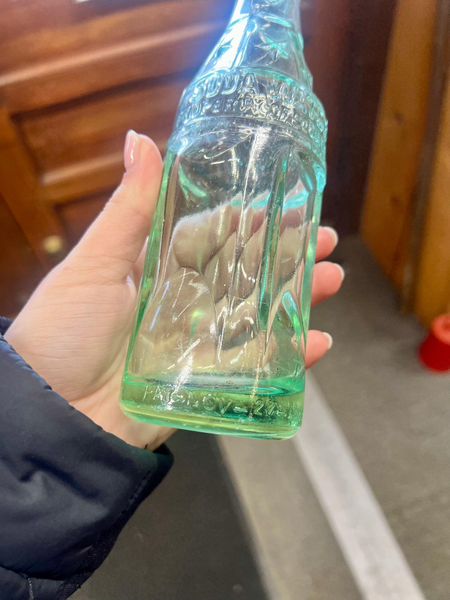 RARE - Round Square Coca Cola Soda Water Bottle - Owensboro, KY - Dated 1923