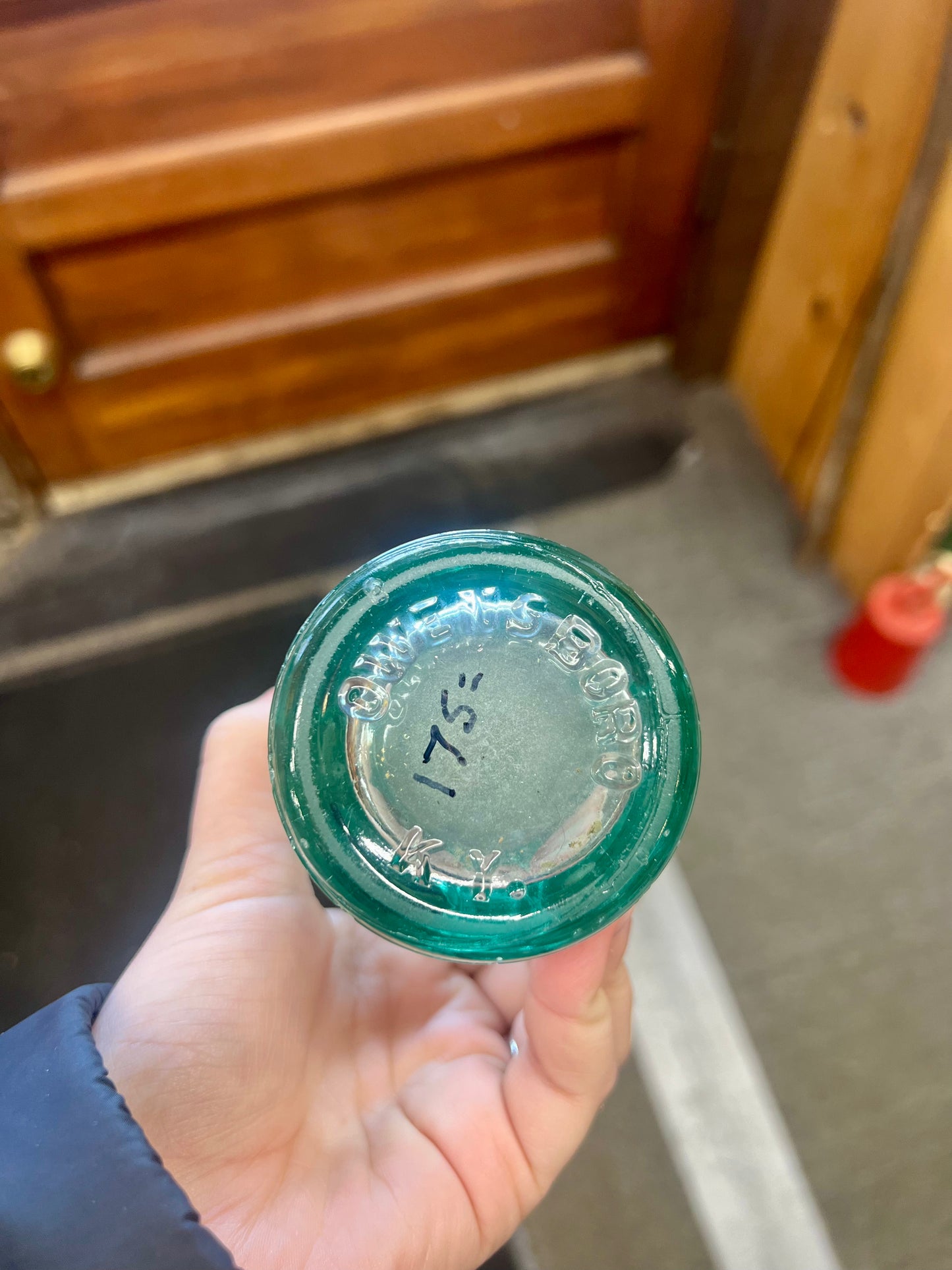 RARE - Round Square Coca Cola Soda Water Bottle - Owensboro, KY - Dated 1923