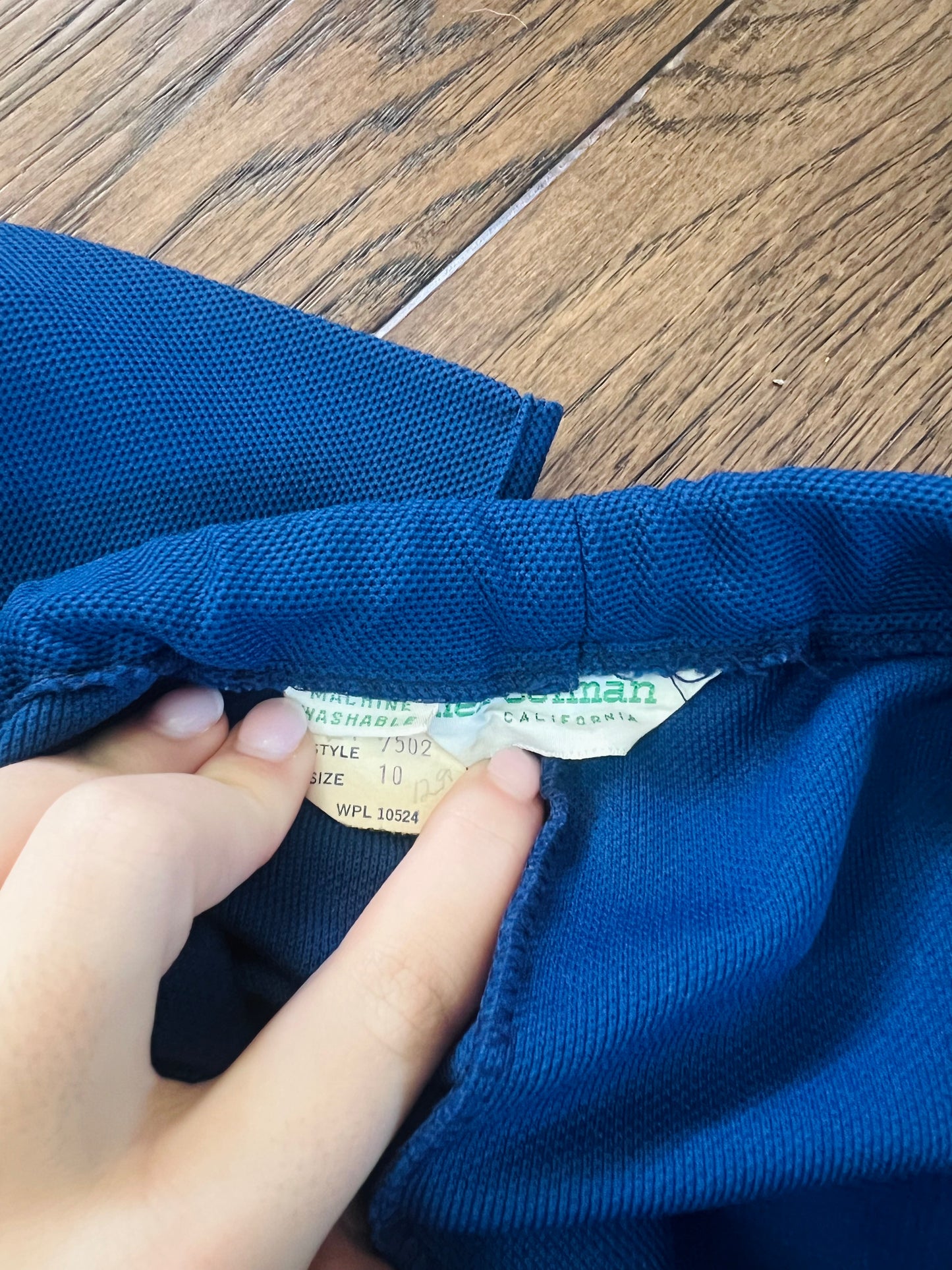 Vintage Alex Colman California Blue Gingham Blazer and Trousers Set