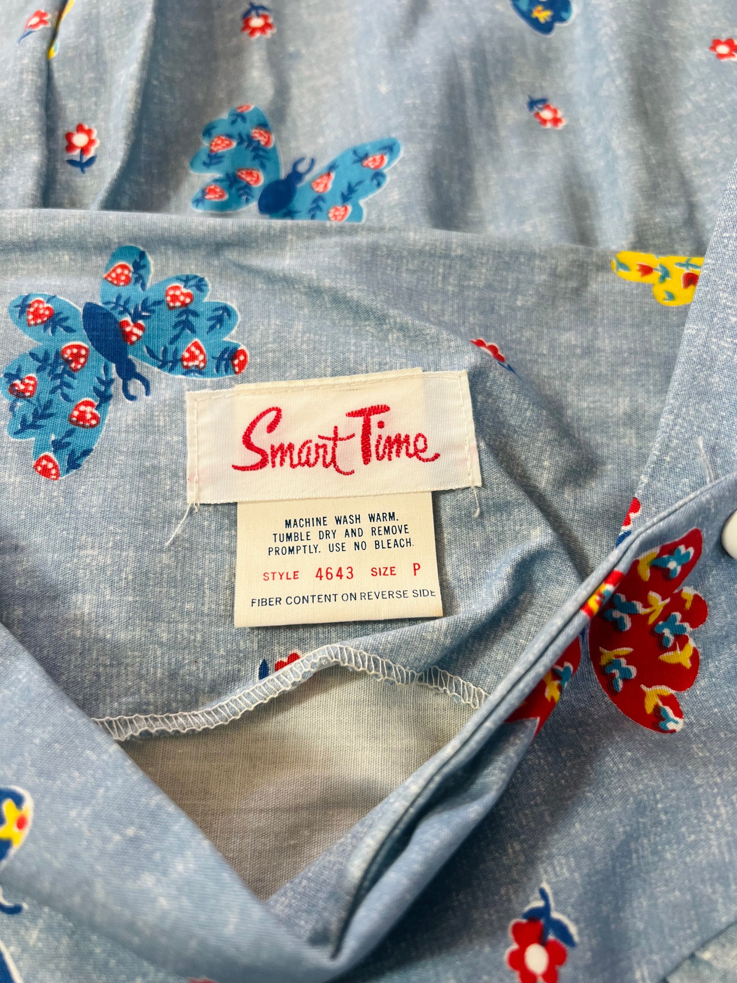 Vintage Smart Time Butterfly Dress with Pockets