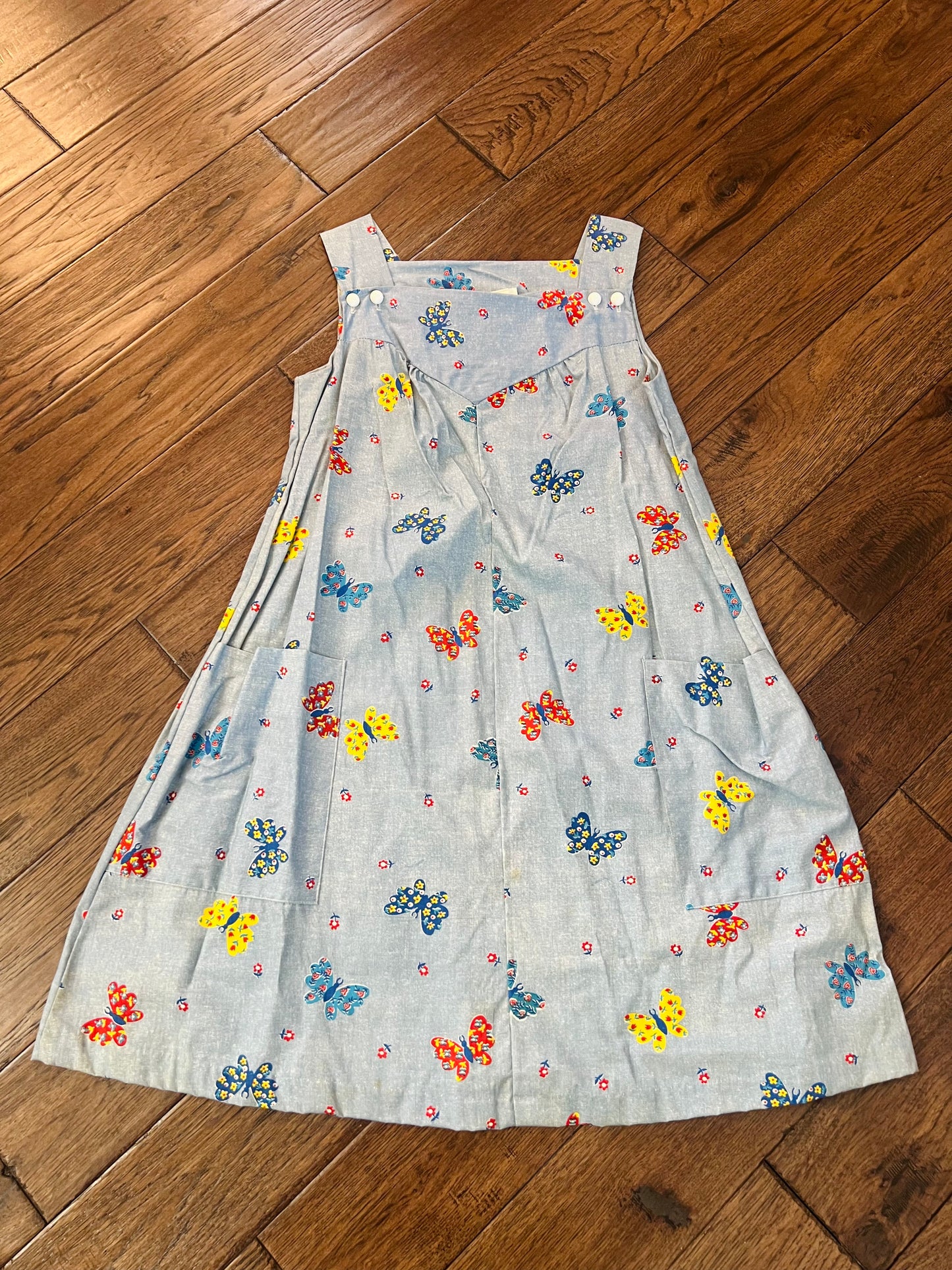 Vintage Smart Time Butterfly Dress with Pockets