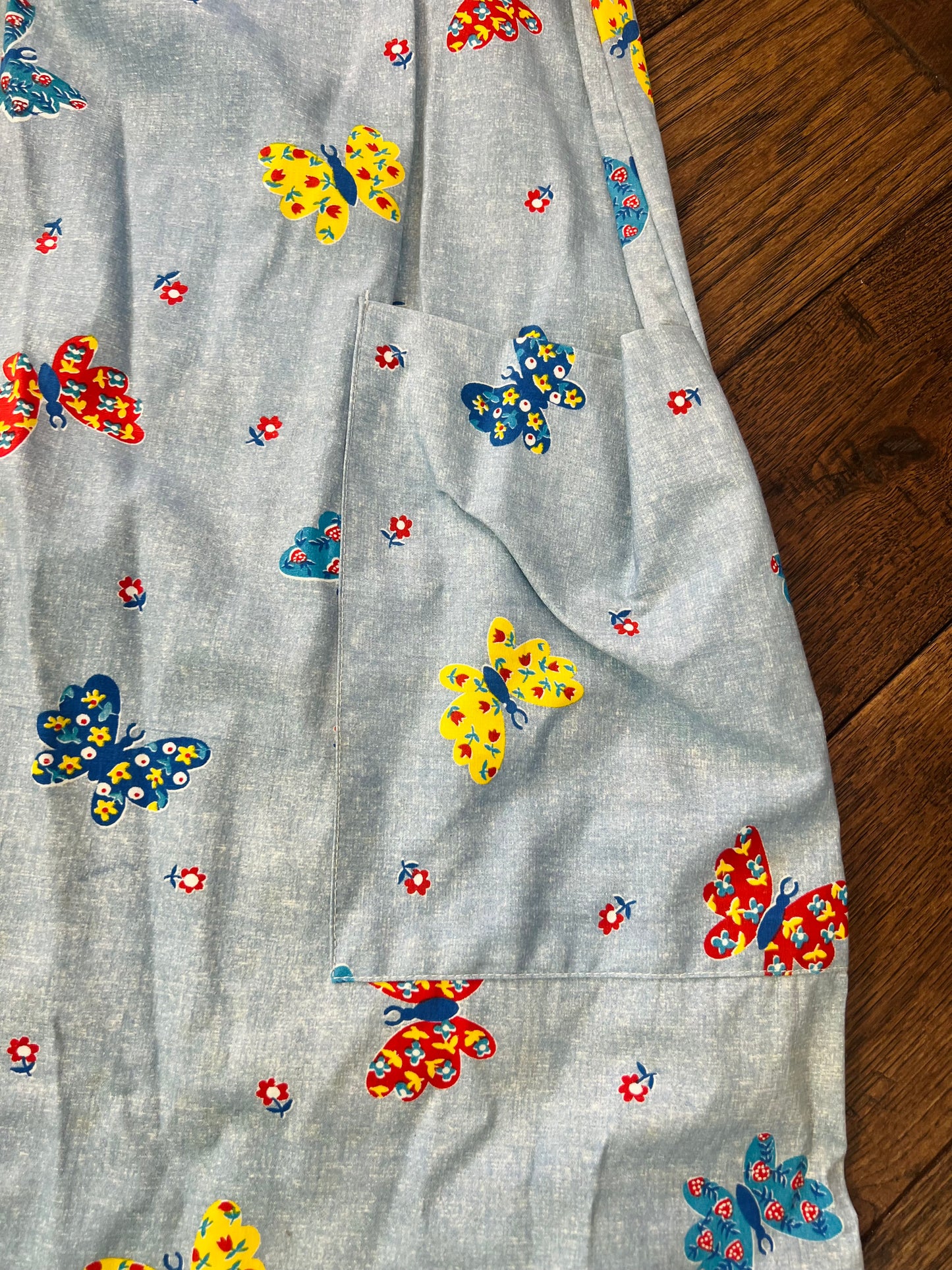 Vintage Smart Time Butterfly Dress with Pockets