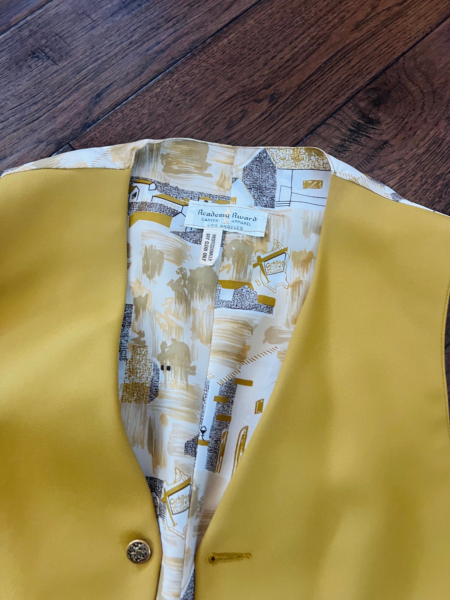Century 21 Vintage Academy Award Career Apparel Vest
