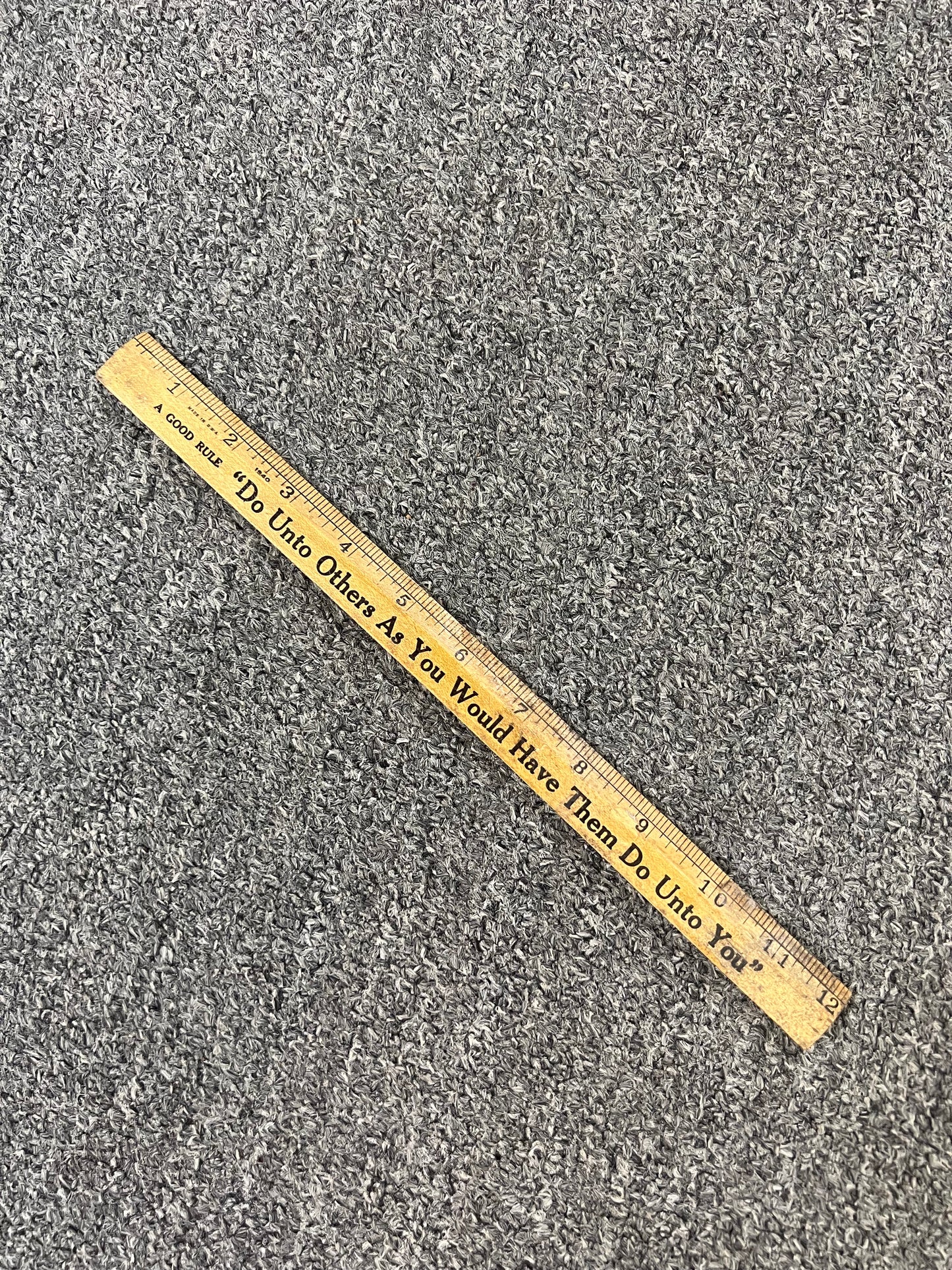 Vintage 1940s Coca Cola Wood Ruler Featuring the Golden Rule