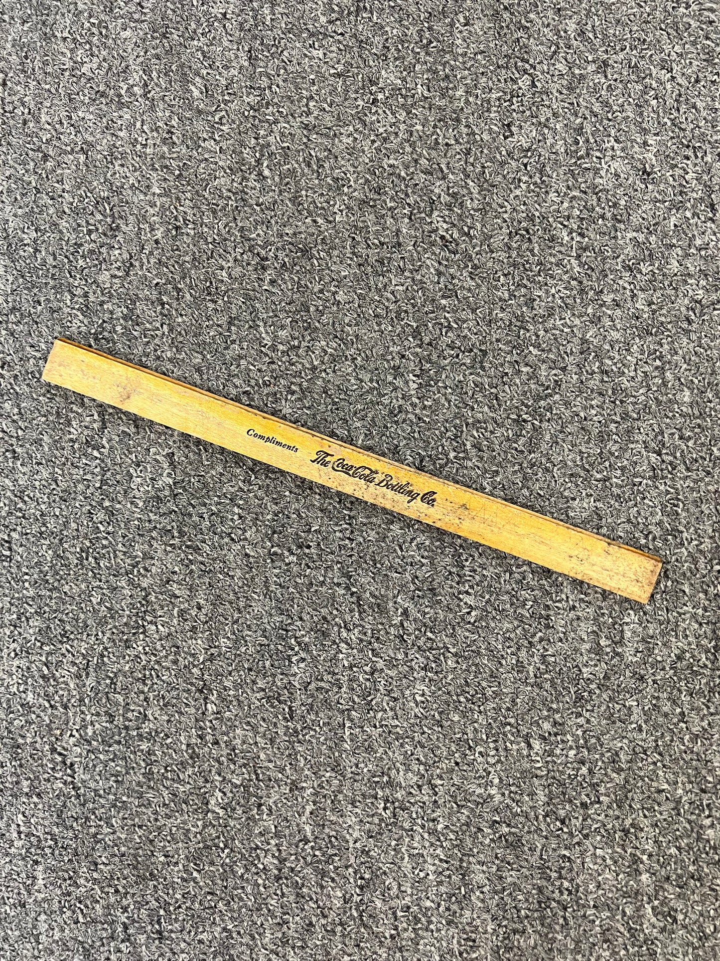 Vintage 1940s Coca Cola Wood Ruler Featuring the Golden Rule