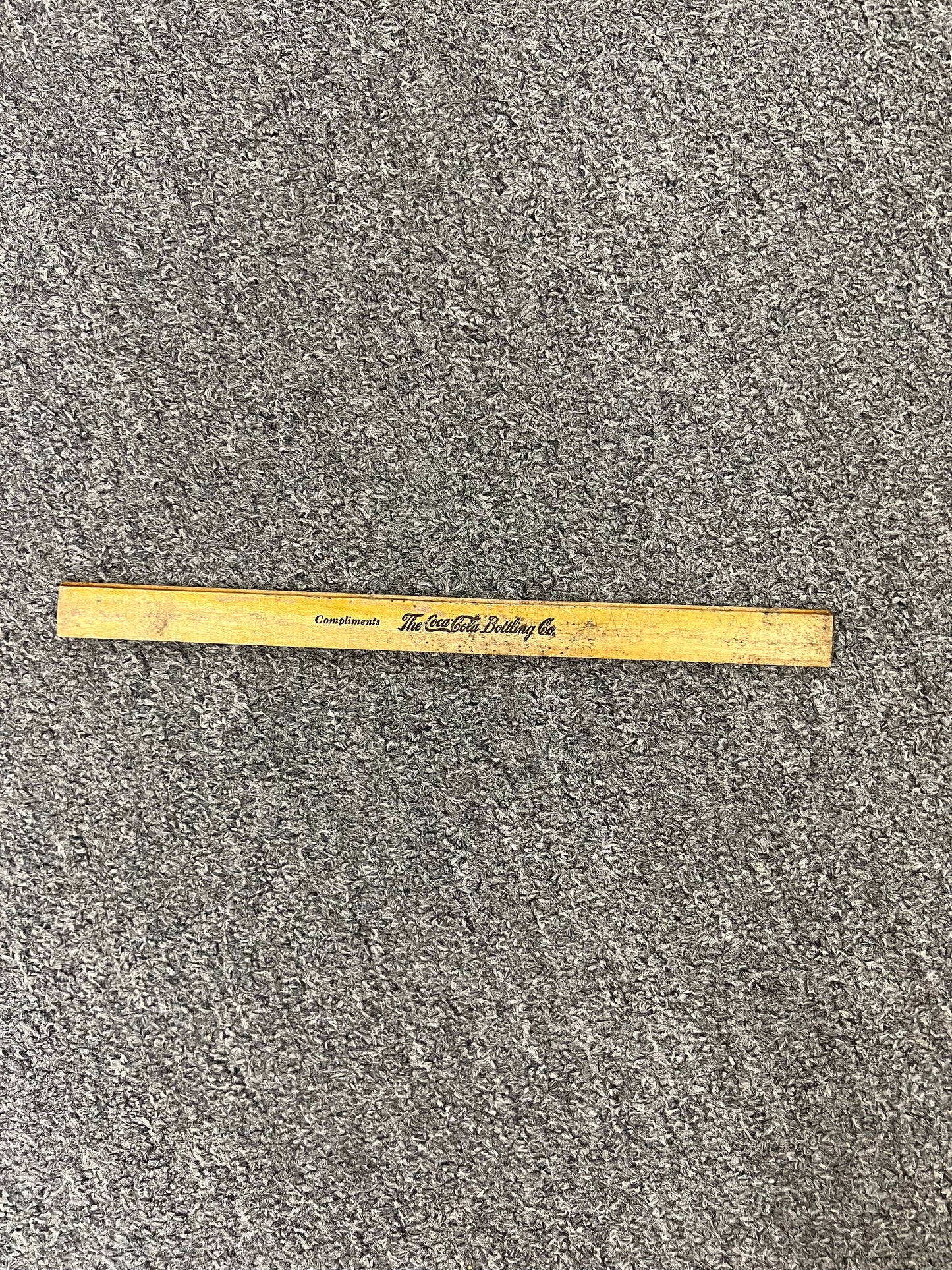 Vintage 1940s Coca Cola Wood Ruler Featuring the Golden Rule