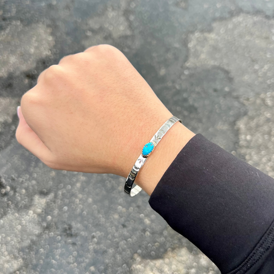 Navajo Sleeping Beauty Stud Cuff