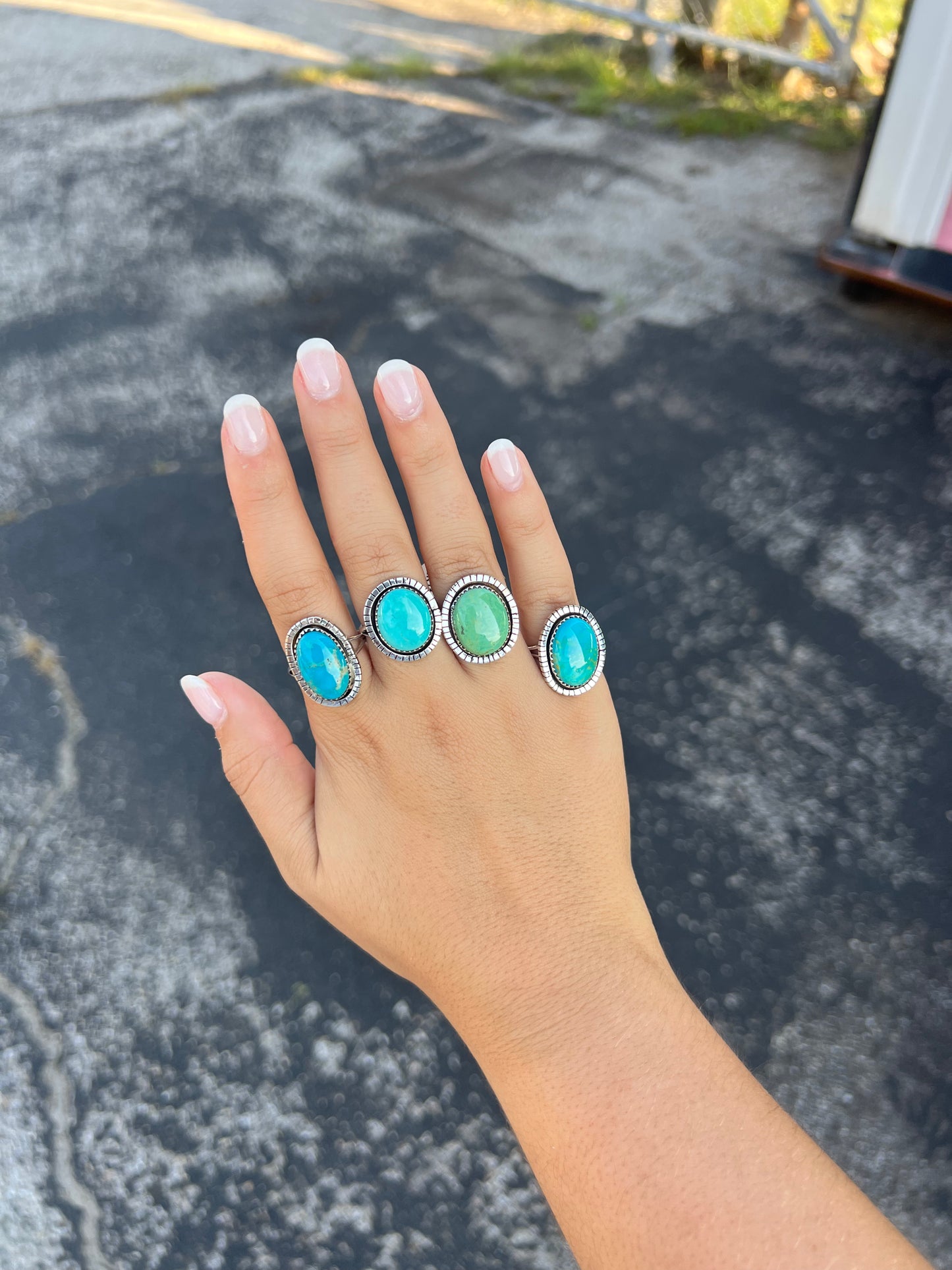 The Dallas Genuine Turquoise Sterling Silver Ring