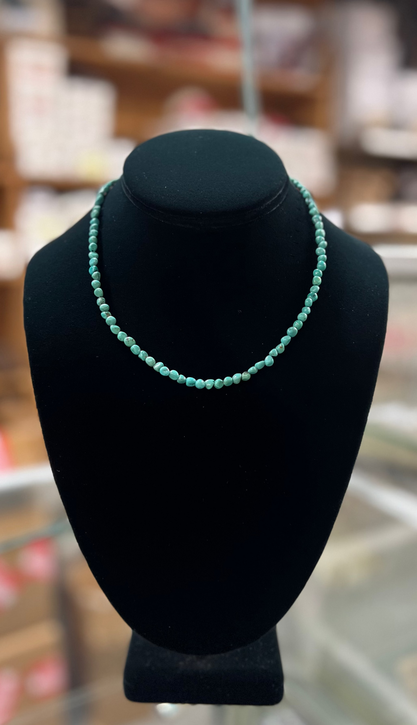 Genuine Kingman Turquoise Nugget Necklace