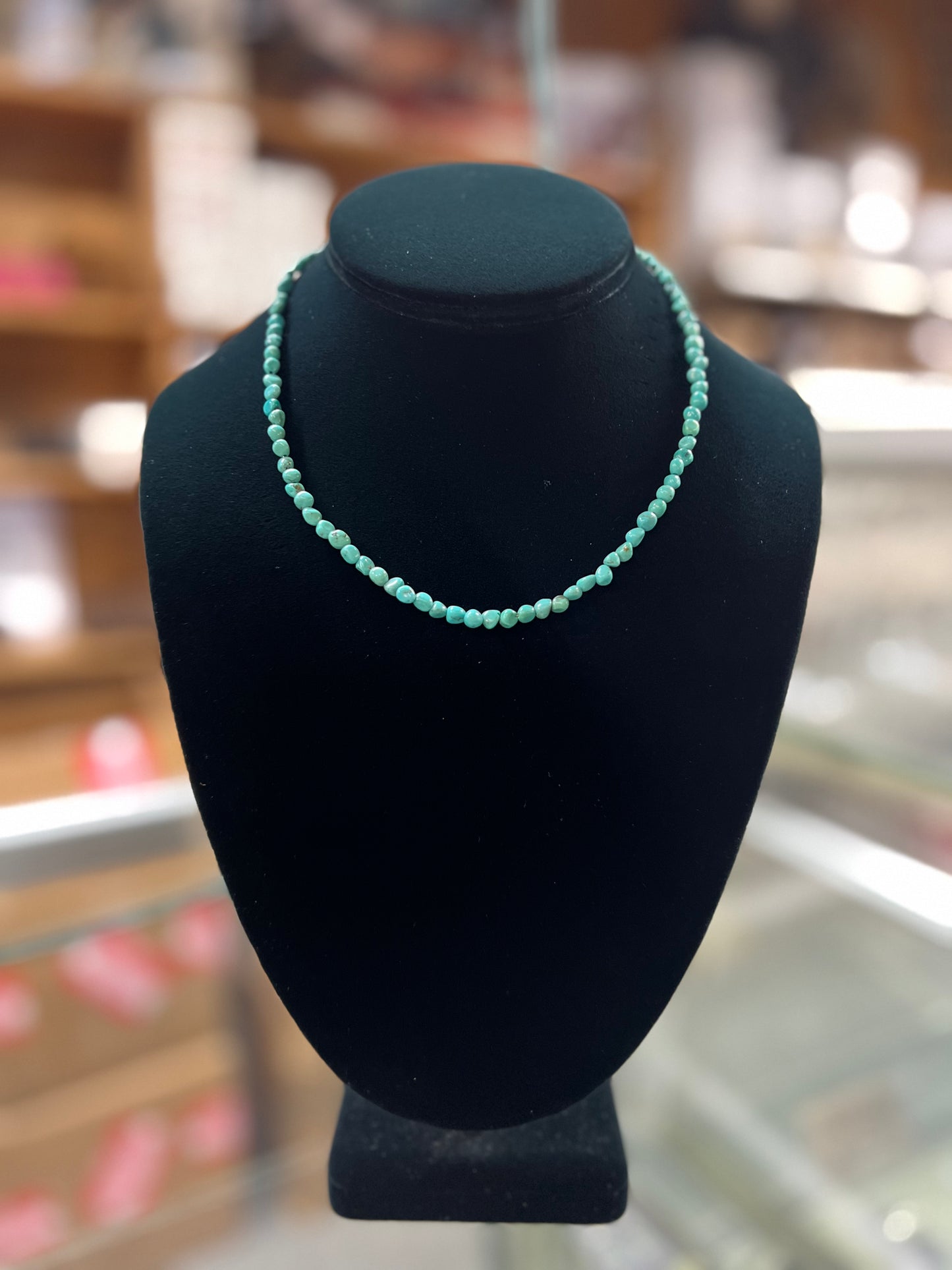 Genuine Kingman Turquoise Nugget Necklace