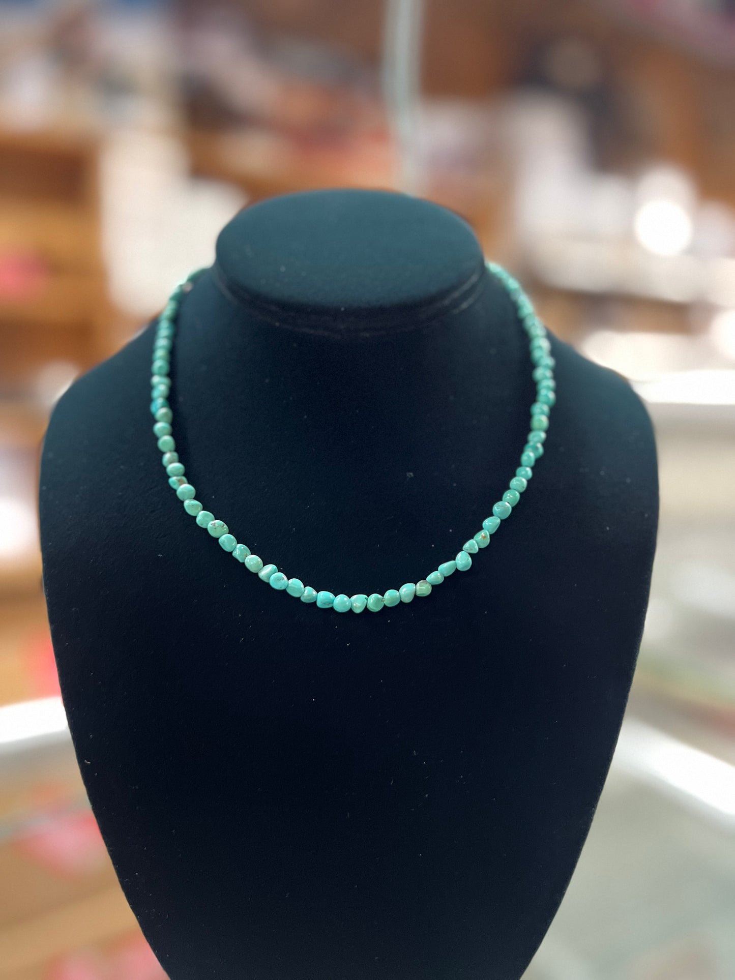 Genuine Kingman Turquoise Nugget Necklace