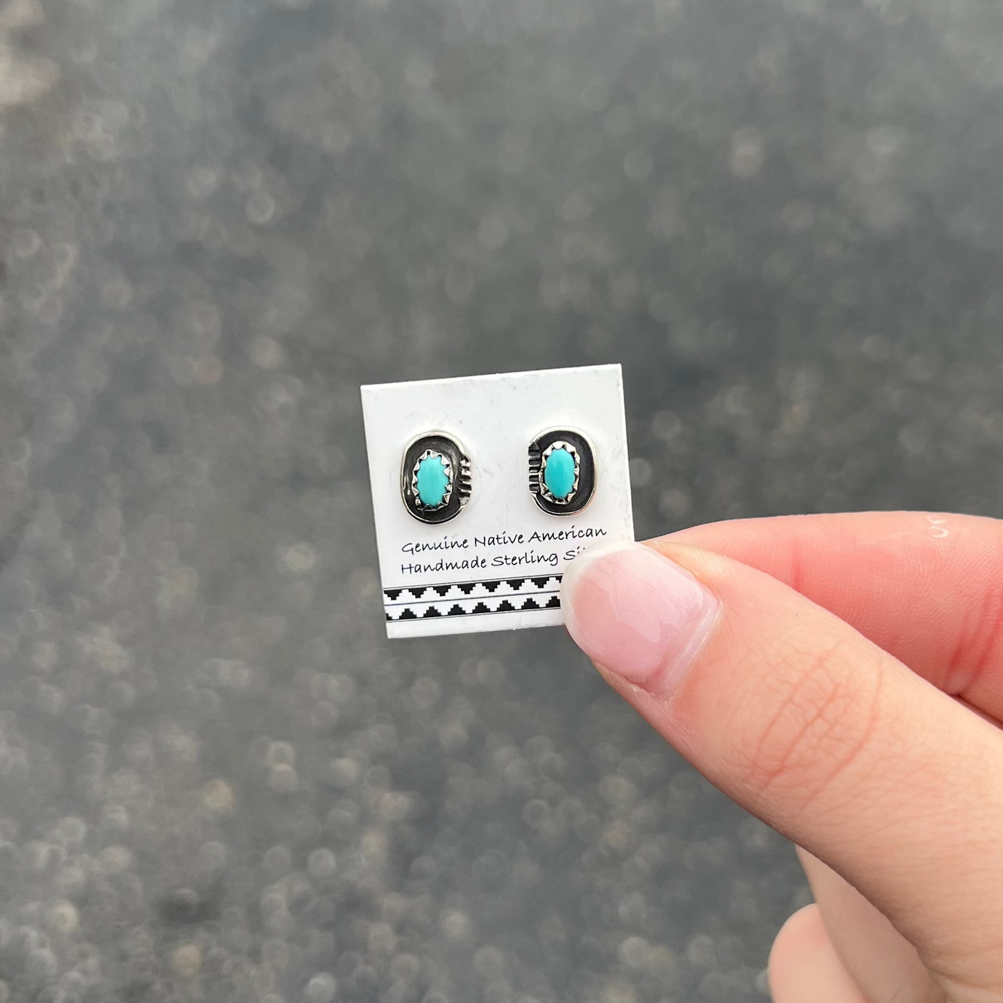 The Millie Kingman Turquoise Sterling Silver Stud Earrings