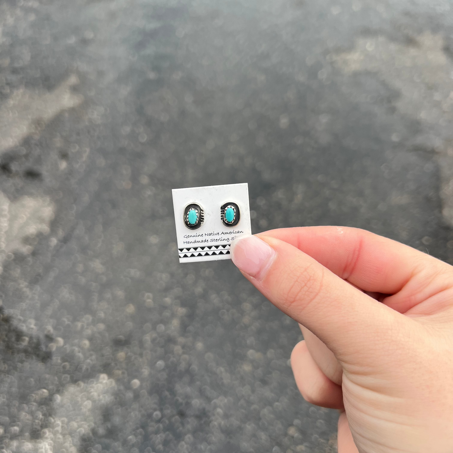 The Millie Kingman Turquoise Sterling Silver Stud Earrings
