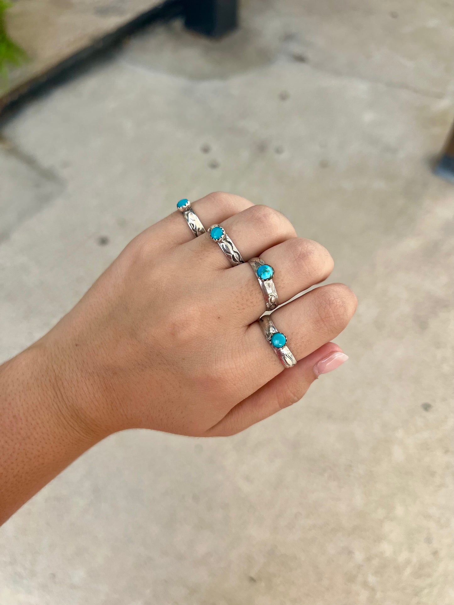 The Libby Genuine Turquoise Sterling Silver Ring