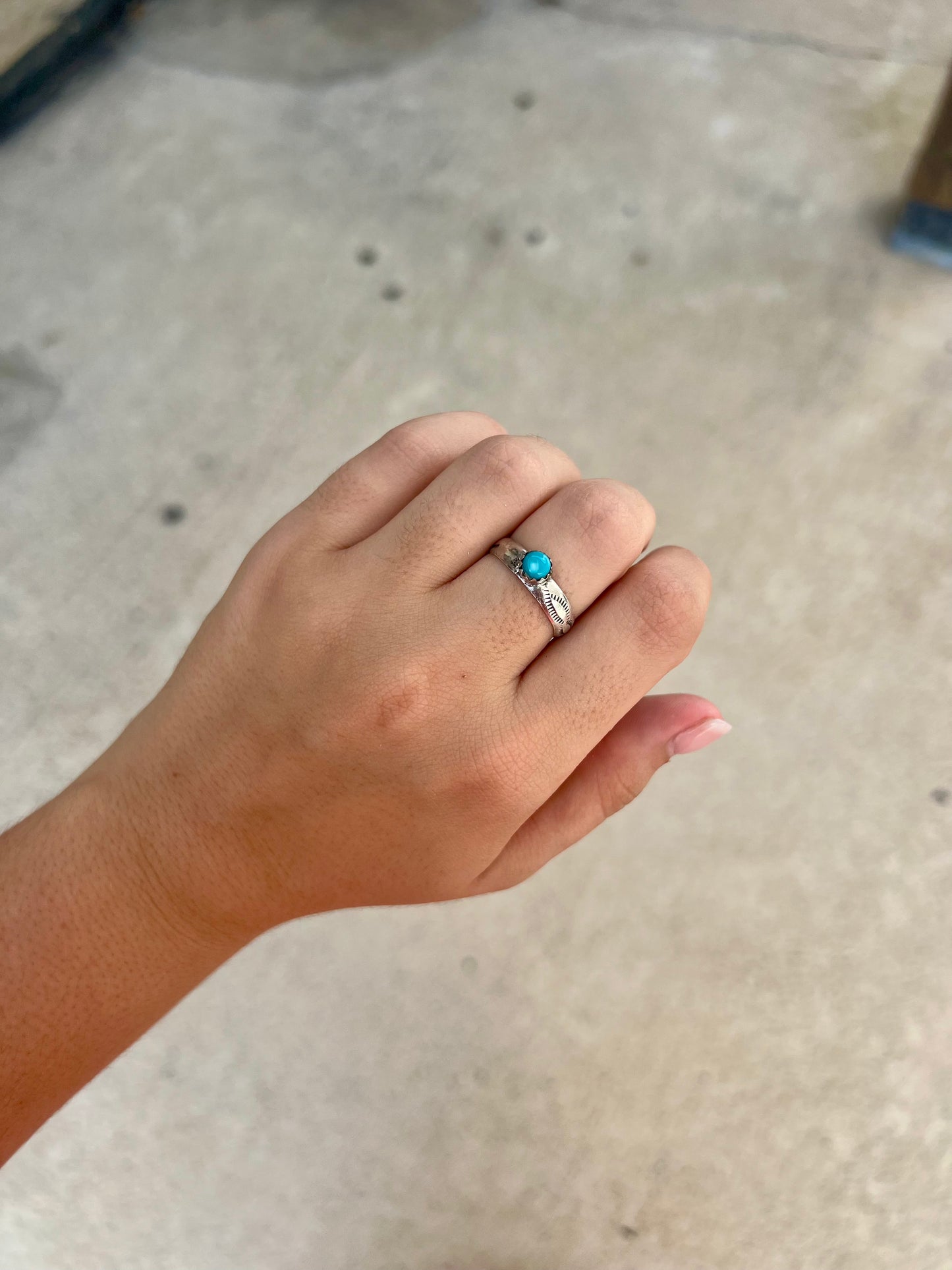 The Libby Genuine Turquoise Sterling Silver Ring
