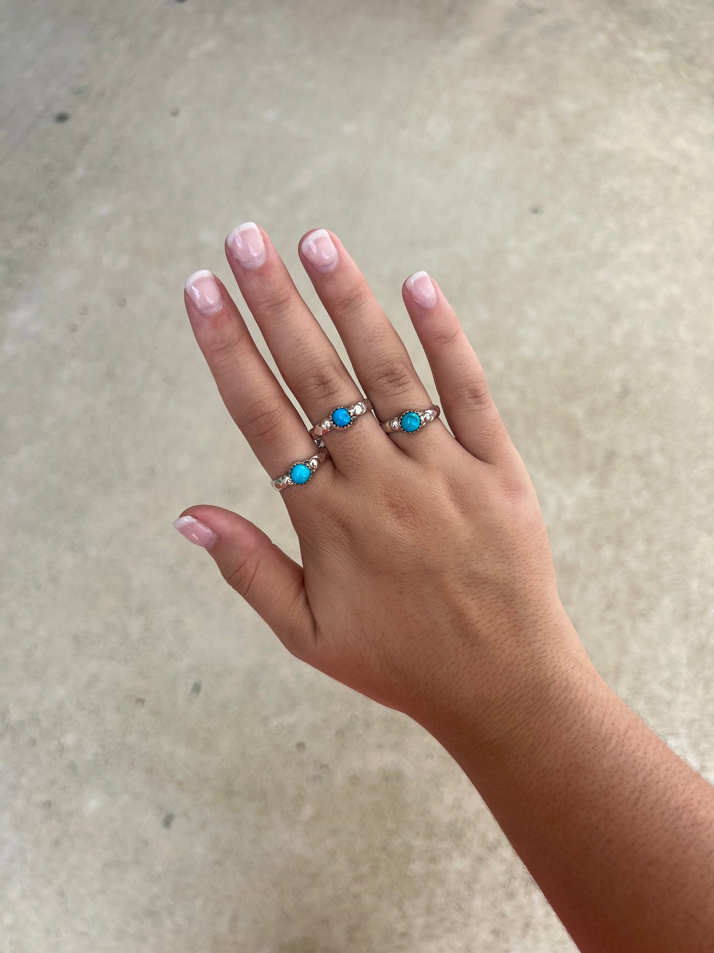 The Etta Genuine Turquoise Sterling Silver Ring