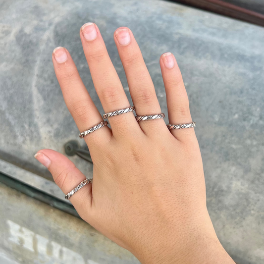 Twisted Sterling Silver Ring
