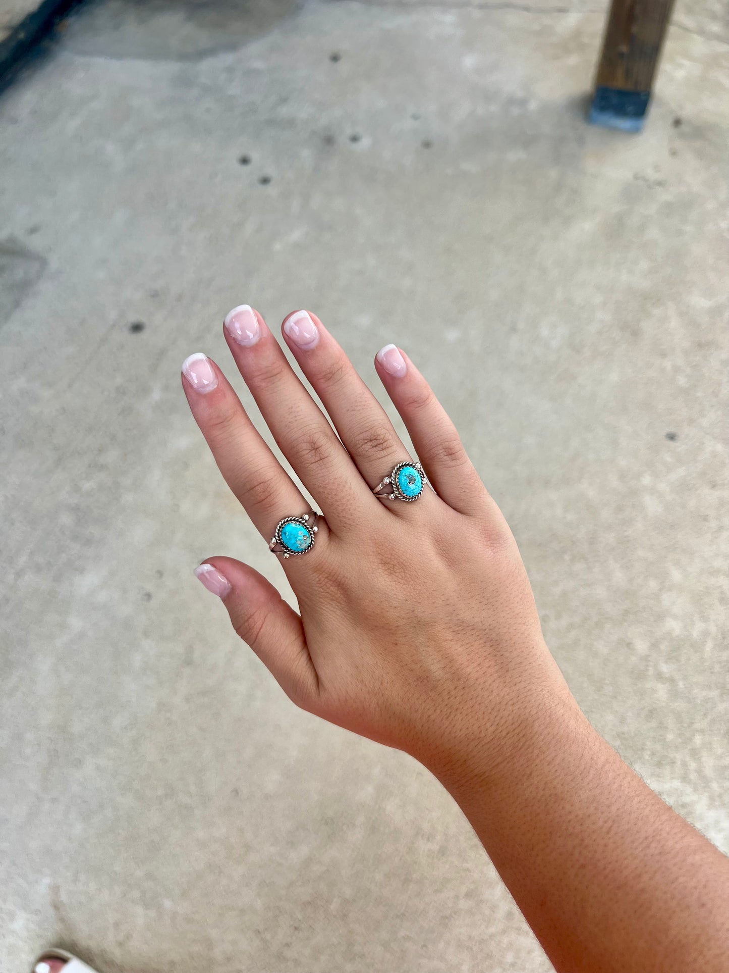 The Lainey Genuine Turquoise Sterling Silver Ring