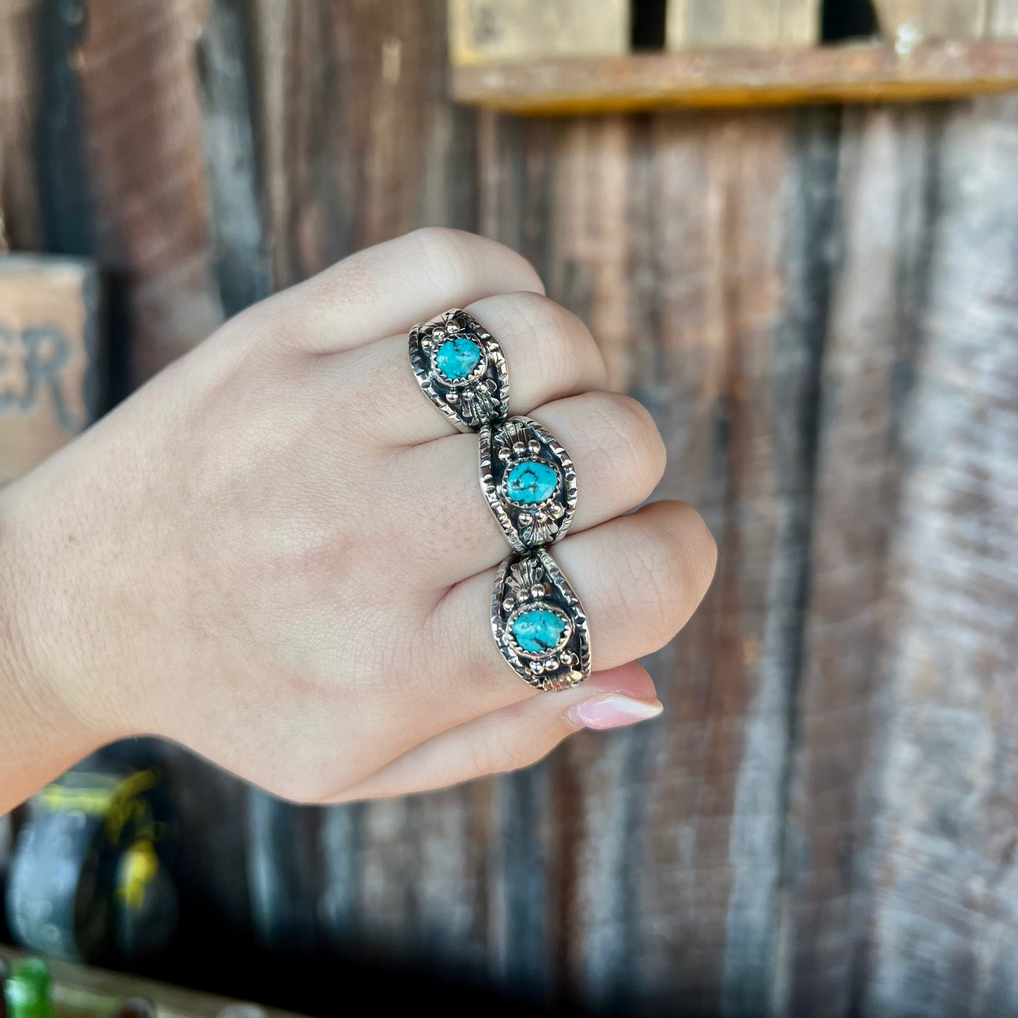 The Freebird Genuine Turquoise Sterling Silver Ring