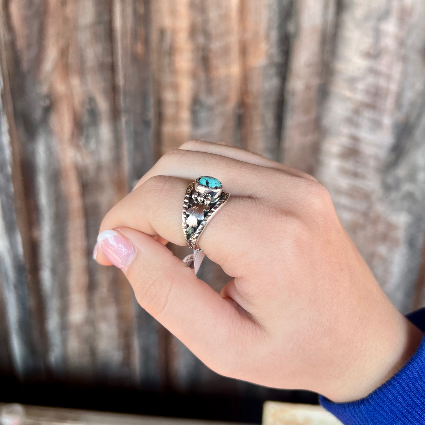 The Freebird Genuine Turquoise Sterling Silver Ring