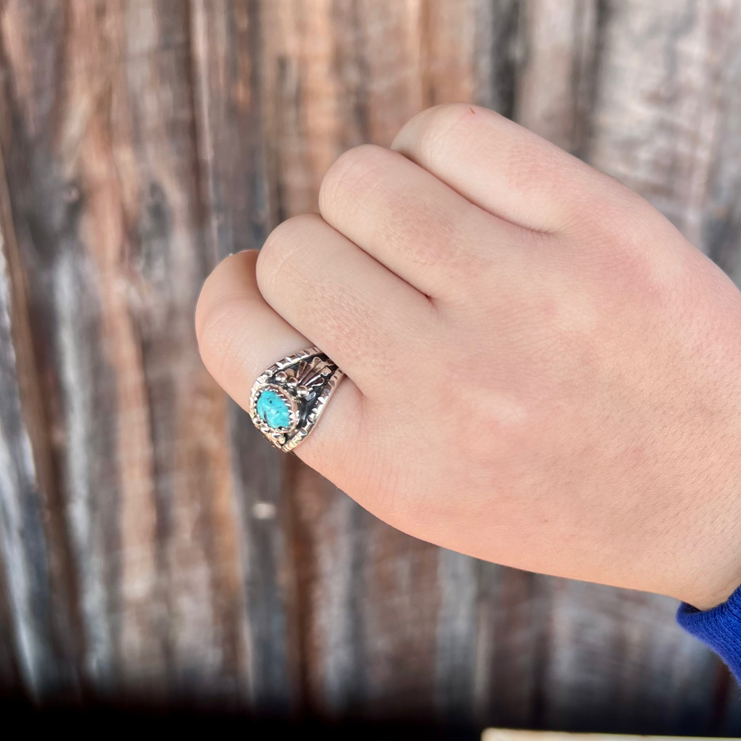 The Freebird Genuine Turquoise Sterling Silver Ring