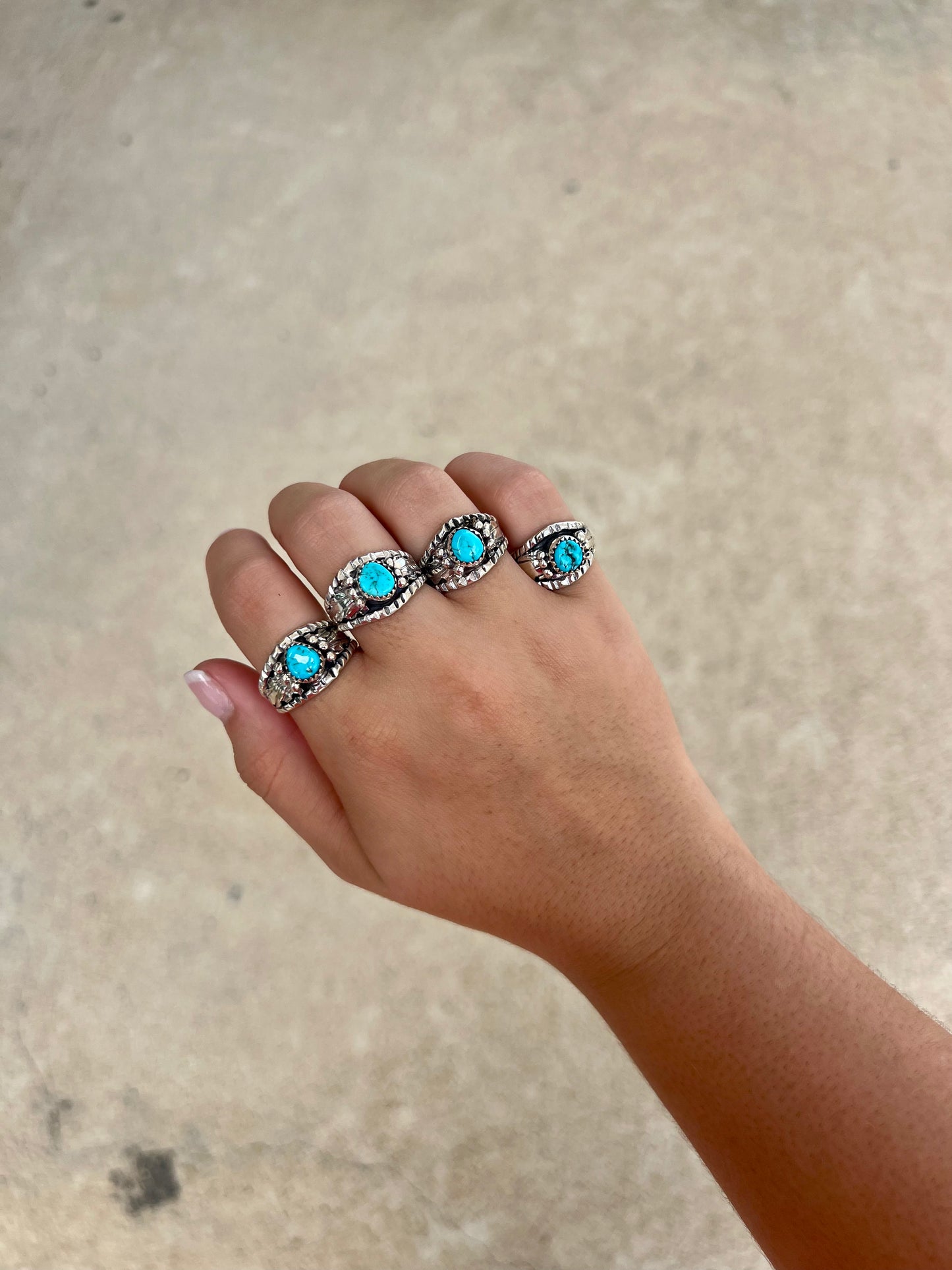 The Freebird Genuine Turquoise Sterling Silver Ring