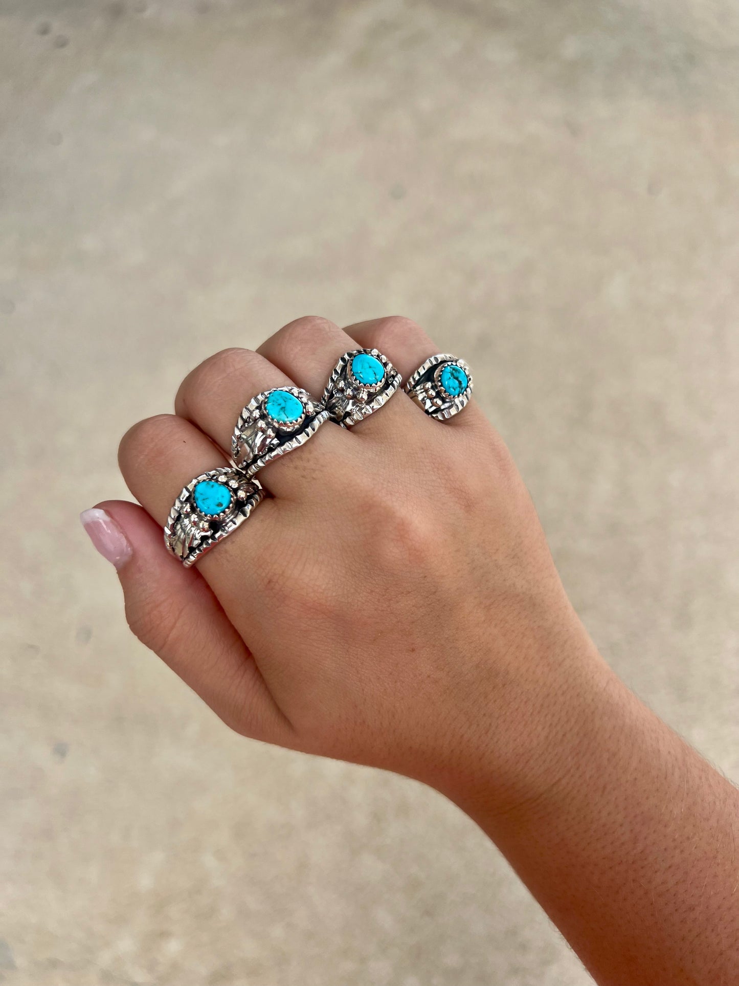 The Freebird Genuine Turquoise Sterling Silver Ring