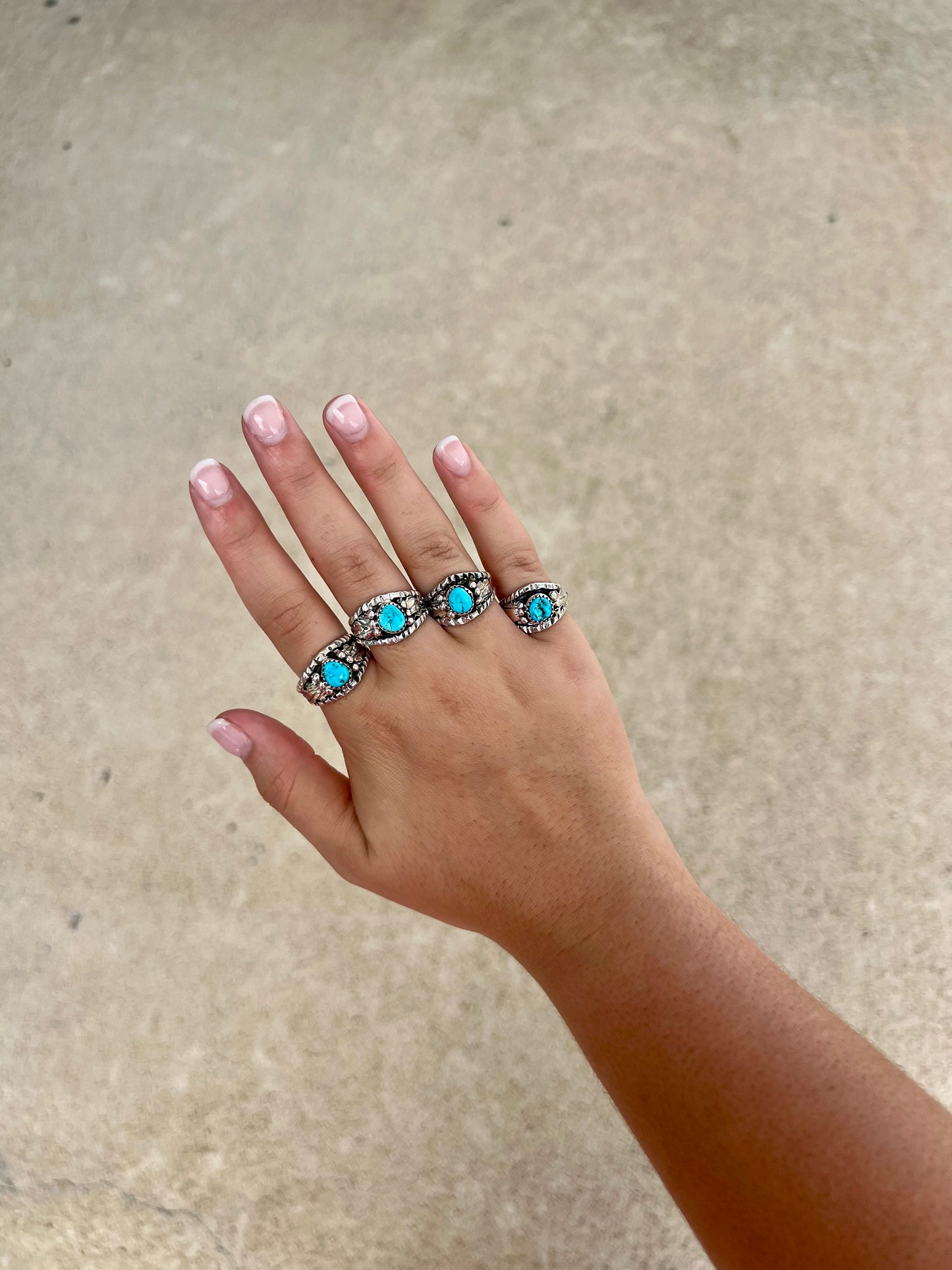 The Freebird Genuine Turquoise Sterling Silver Ring