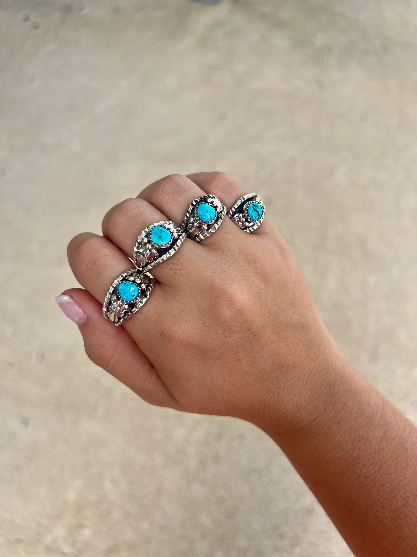 The Freebird Genuine Turquoise Sterling Silver Ring